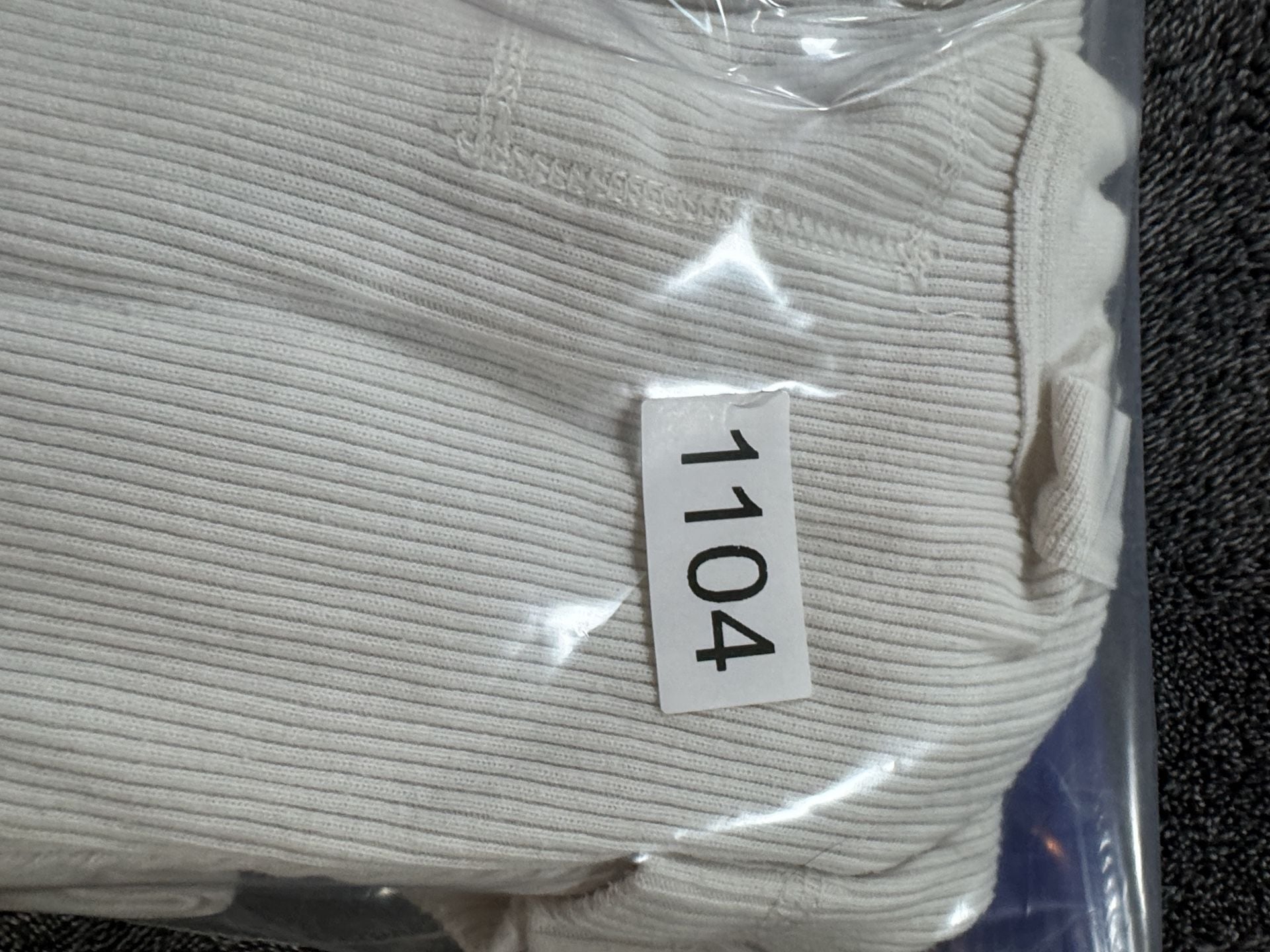 Aerie Thermal Henley Long Sleeve Top XS White Ribbed Button 8