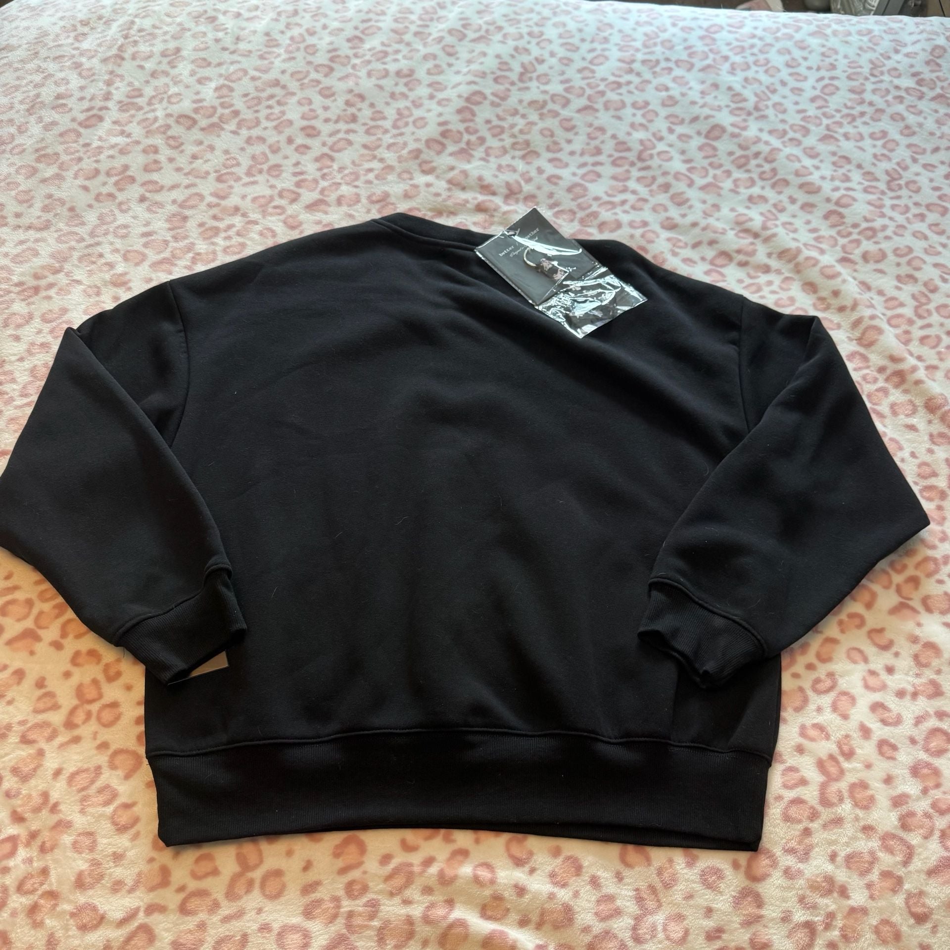 Better Together Sequin Ghost Black Sweatshirt 10