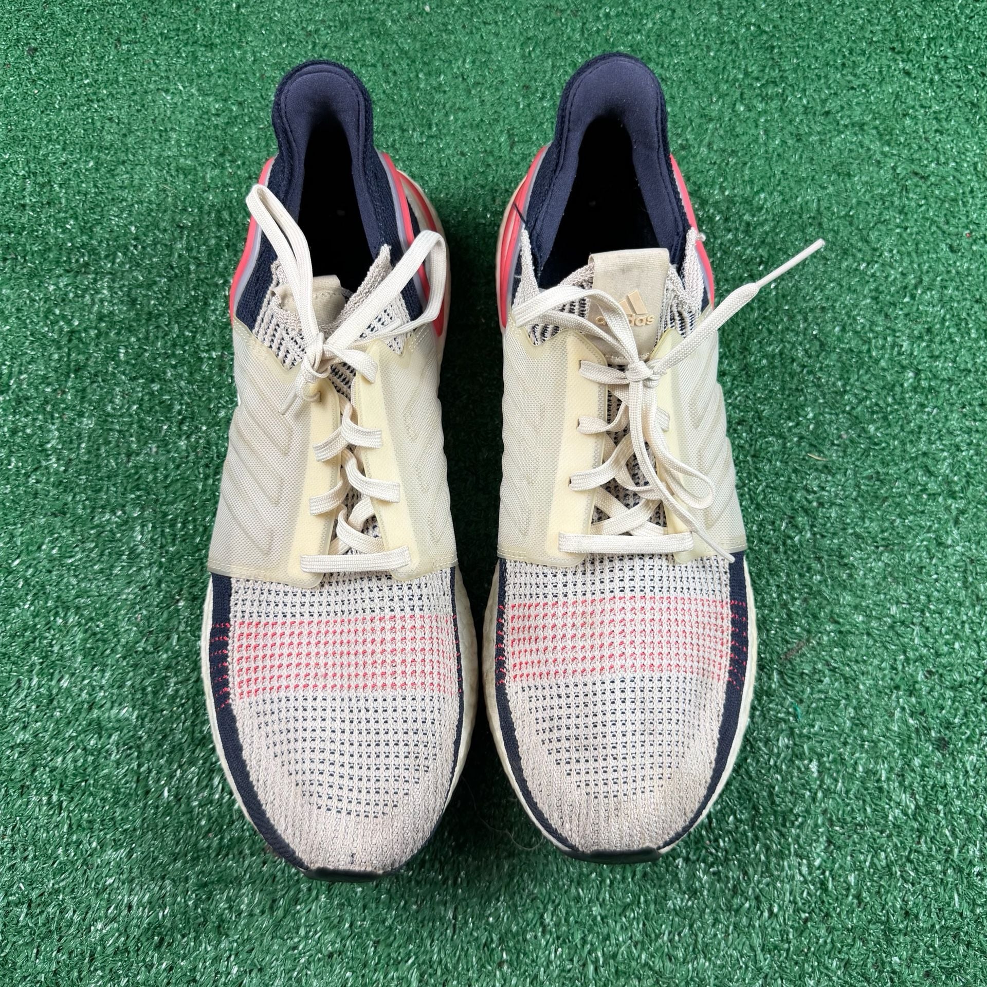 Adidas UltraBoost 19 Size 13 White Navy Red Sneakers 4