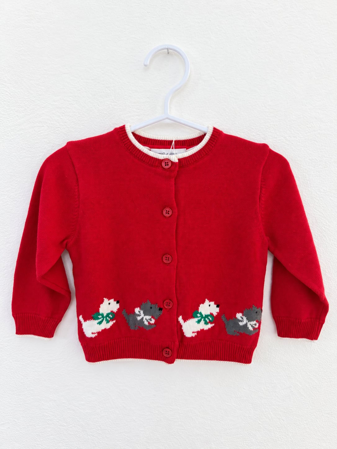 Rachel Riley Scottie Dog Intarsia Cardigan. New with Tags. 2