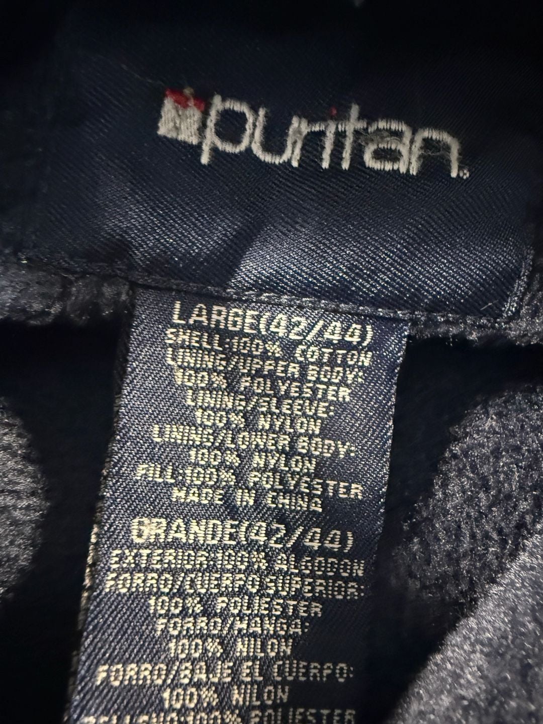 Puritan Plaid Flannel Hooded Jacket Size Large 42/44 Green Blue 11