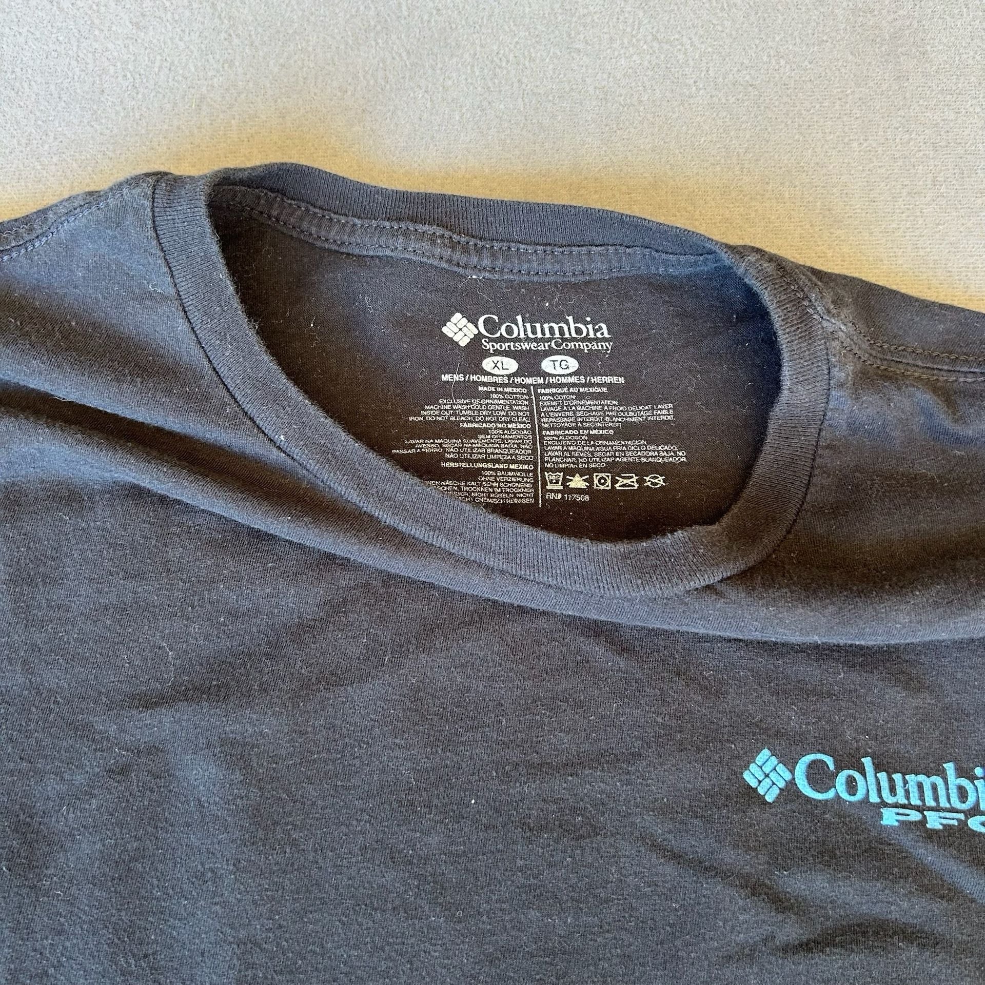 Columbia T-Shirt Lot of 6 Size XL Assorted Colors Graphic & Logo Tees 9