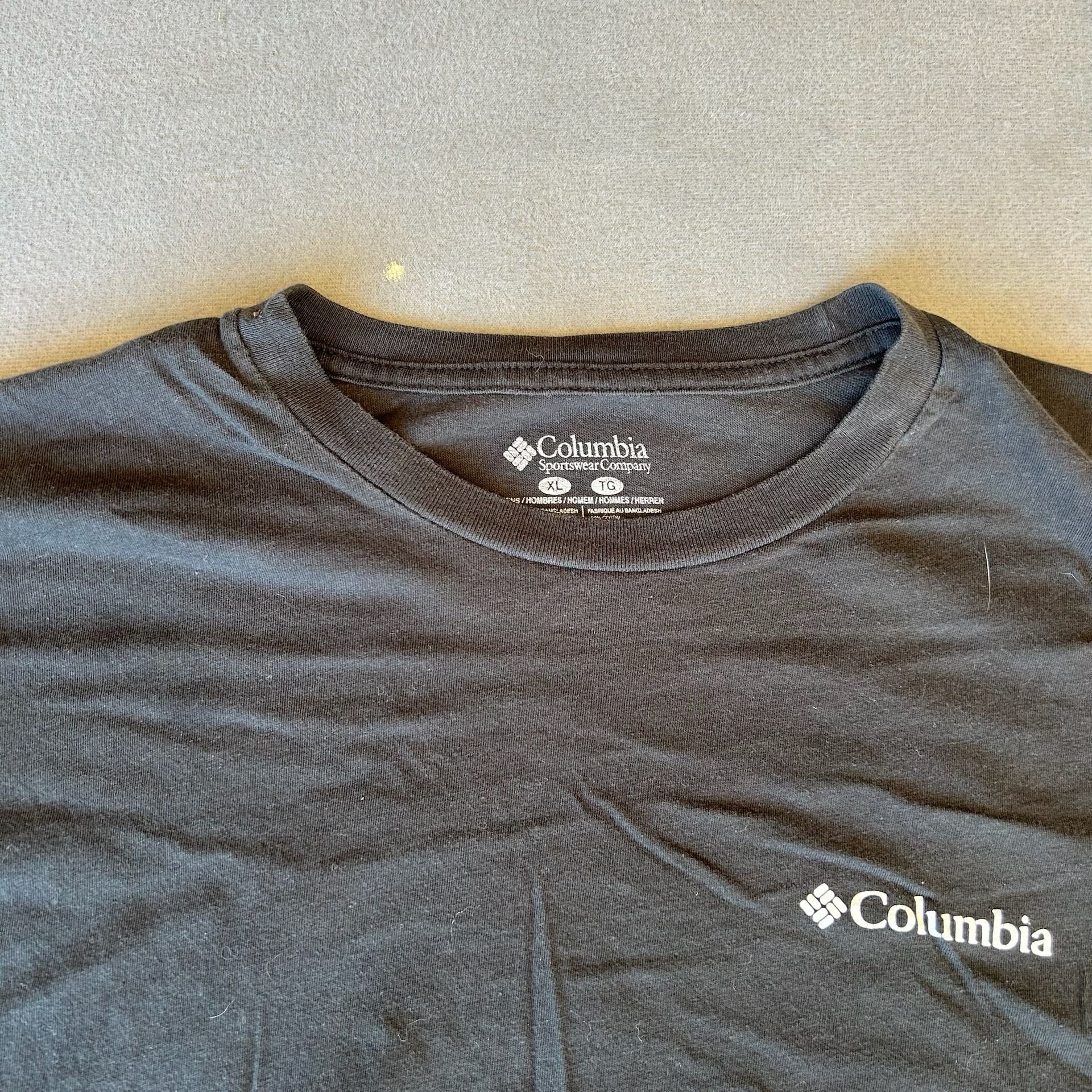 Columbia T-Shirt Lot of 6 Size XL Assorted Colors Graphic & Logo Tees 14
