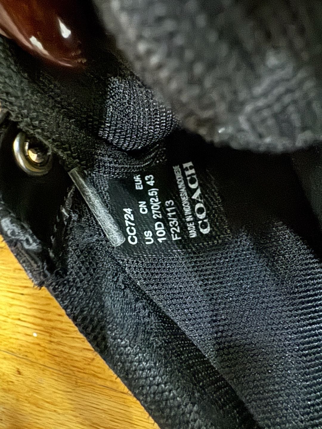 Coach Black Low Top Sneakers 8