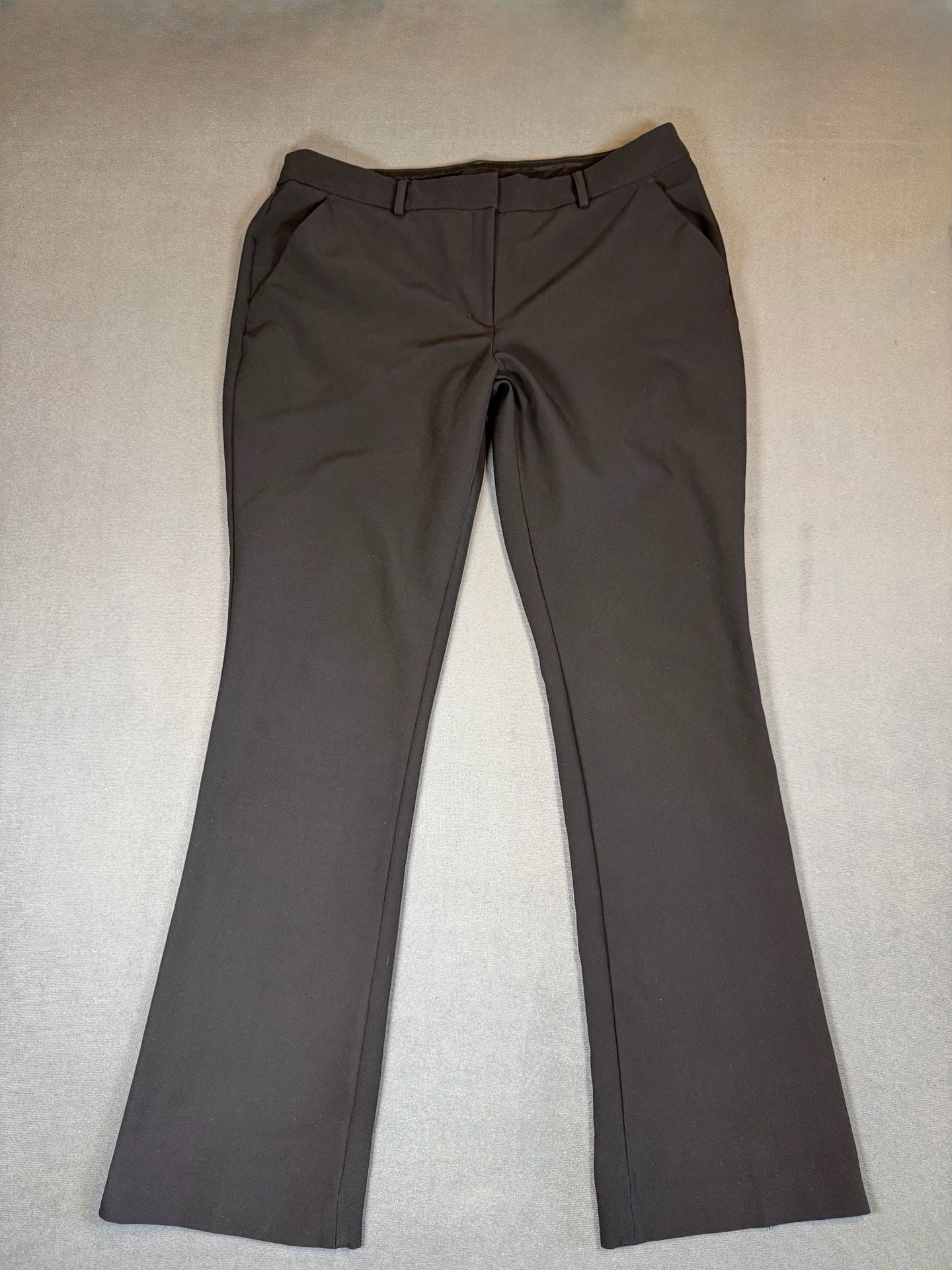 Express Editor Bootcut Dress Pants Black Mid Rise Size 14R Office Workwear 3