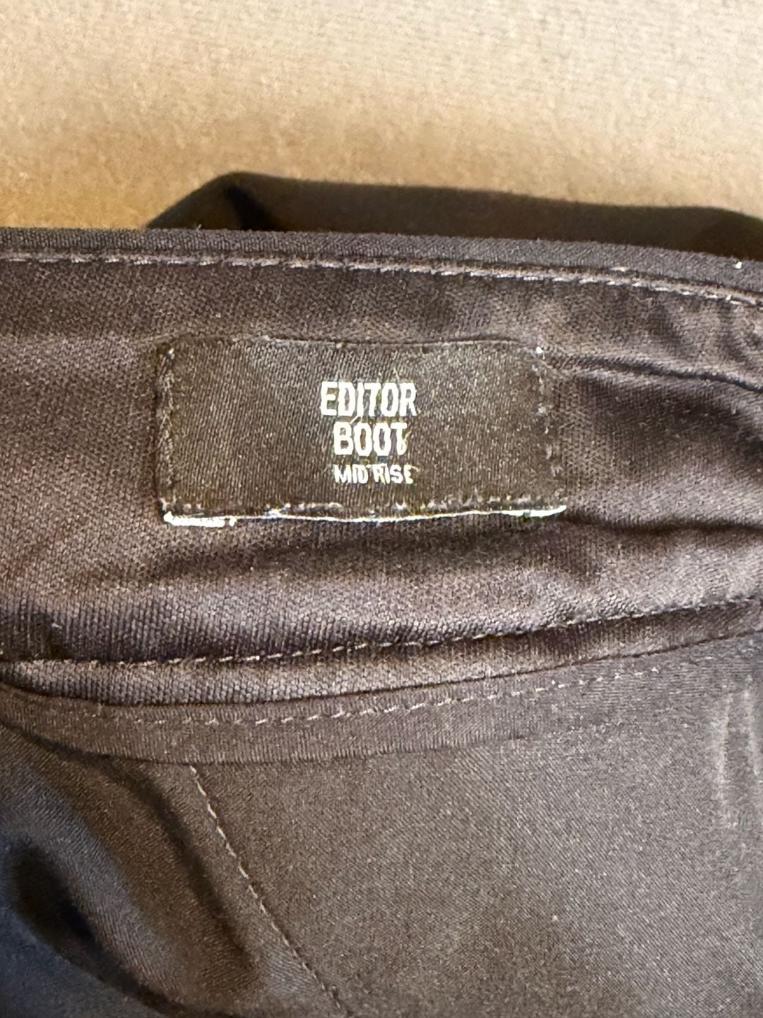 Express Editor Bootcut Dress Pants Black Mid Rise Size 14R Office Workwear 5
