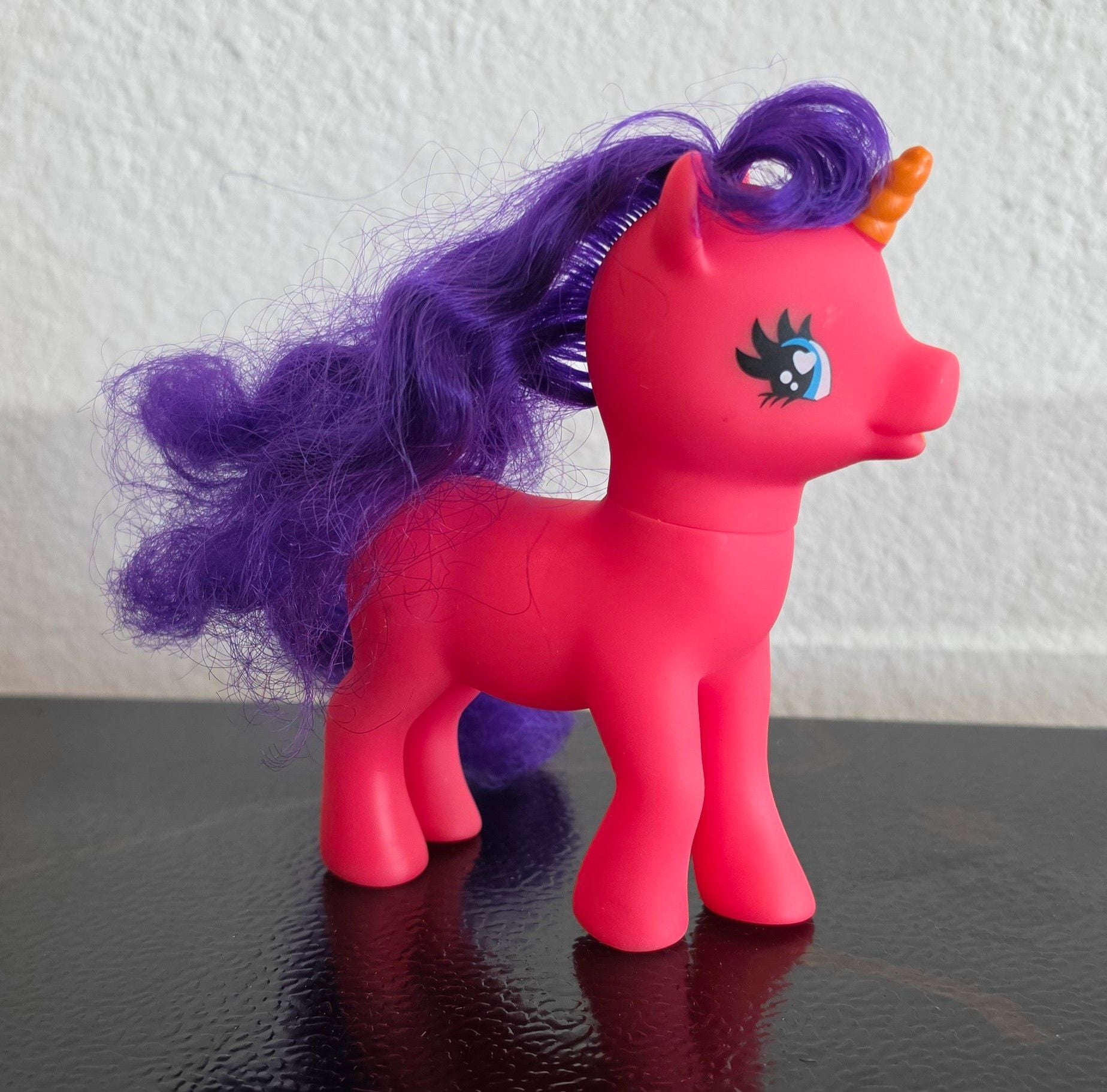 Gi-Go Wonder Pony Land Pink Unicorn Toy Purple Hair 525 2