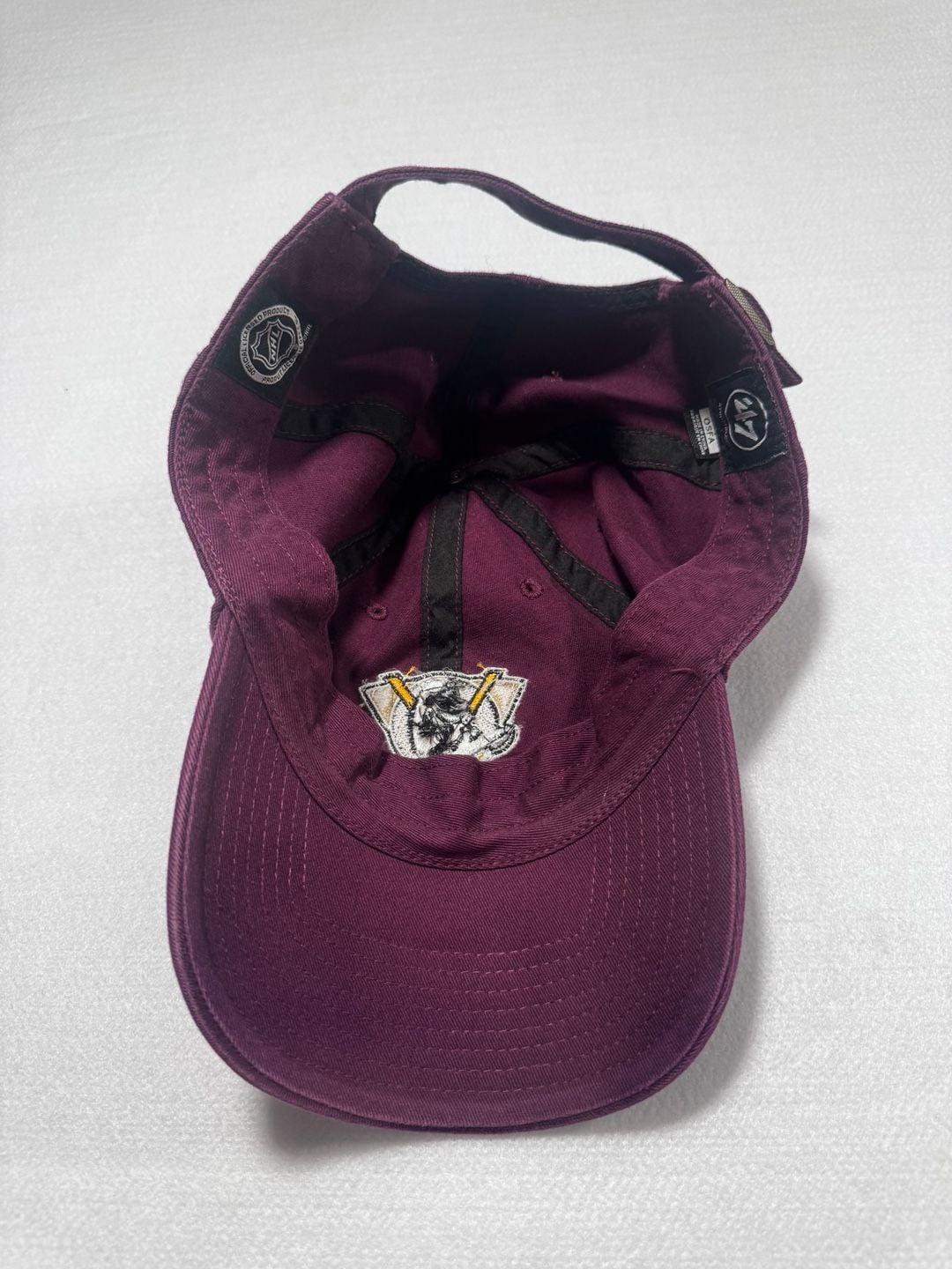 47 Anaheim Ducks Clean Up Hat Plum Adjustable Strapback NHL 7