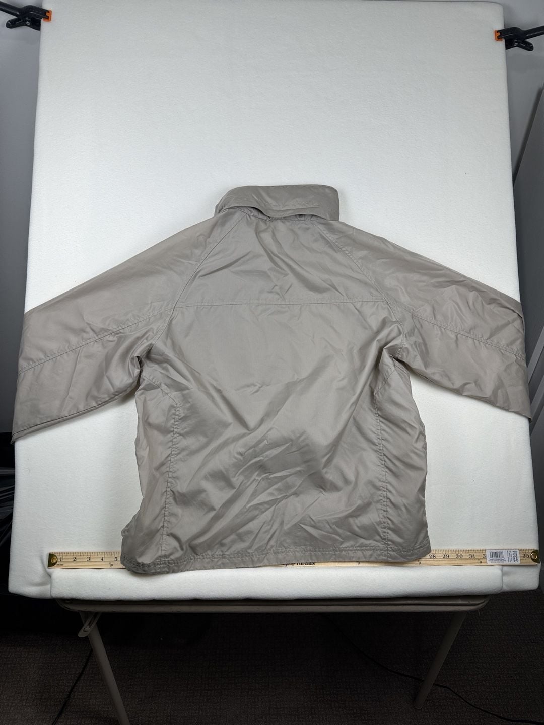 LL Bean Casco Bay Windbreaker Jacket Size M Regular Beige Nylon 7