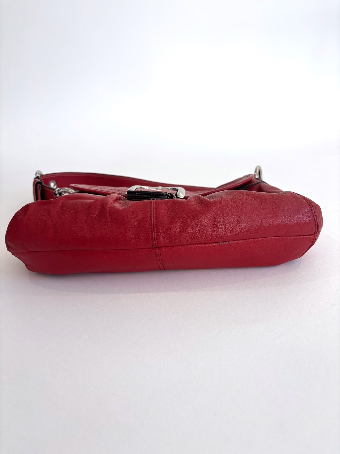 Coach Soho Leather Shoulder Bag Red Y2K 6