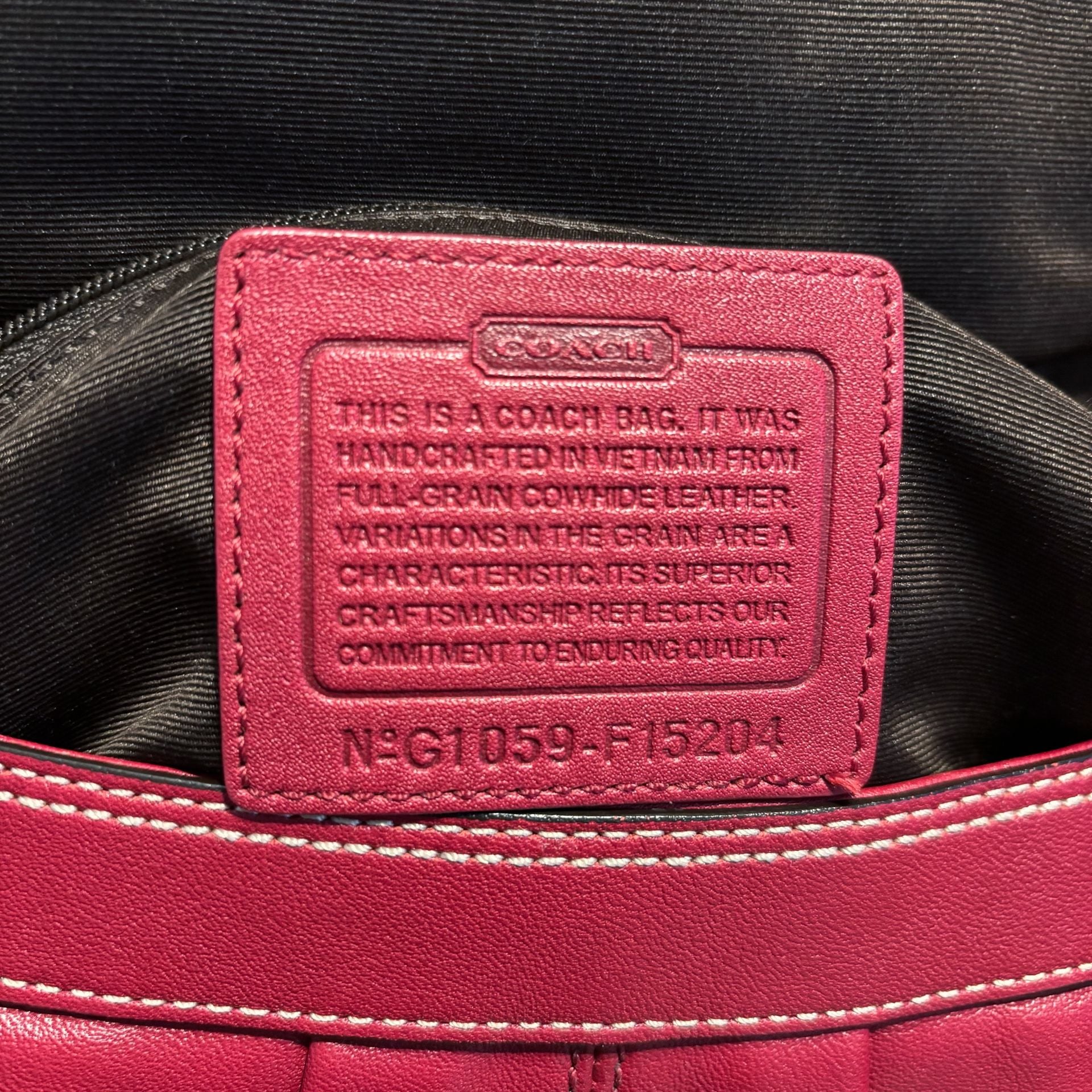 Coach Soho Leather Shoulder Bag Red Y2K 9
