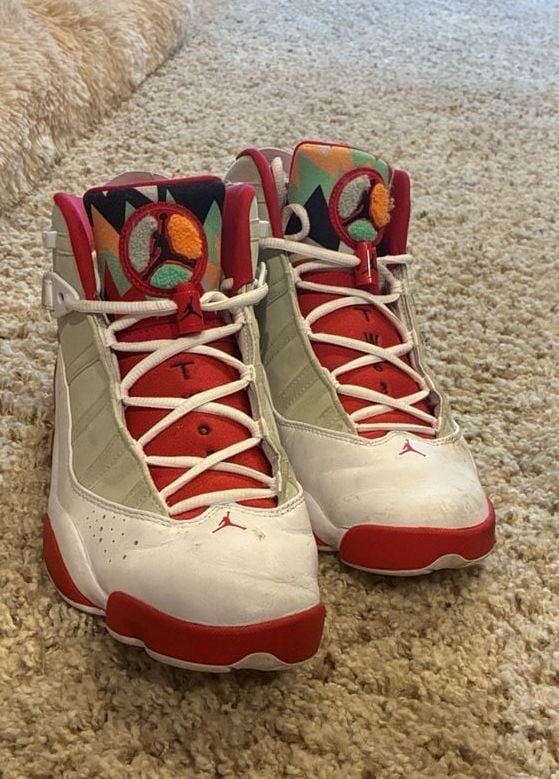 Jordan Jordan 6 Rings Size 10.5 White Red Multi 2