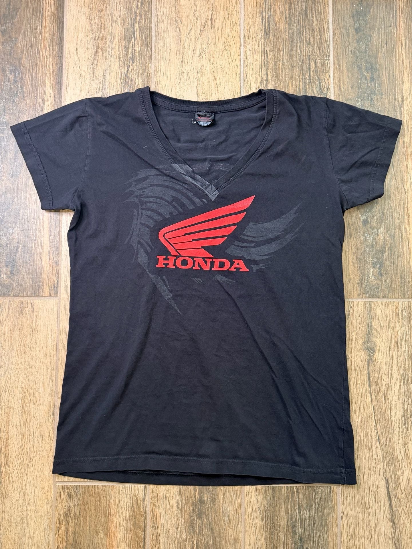 Y2K Honda Motorcycle T-Shirt Black Graphic RPM Cycle Racing 2