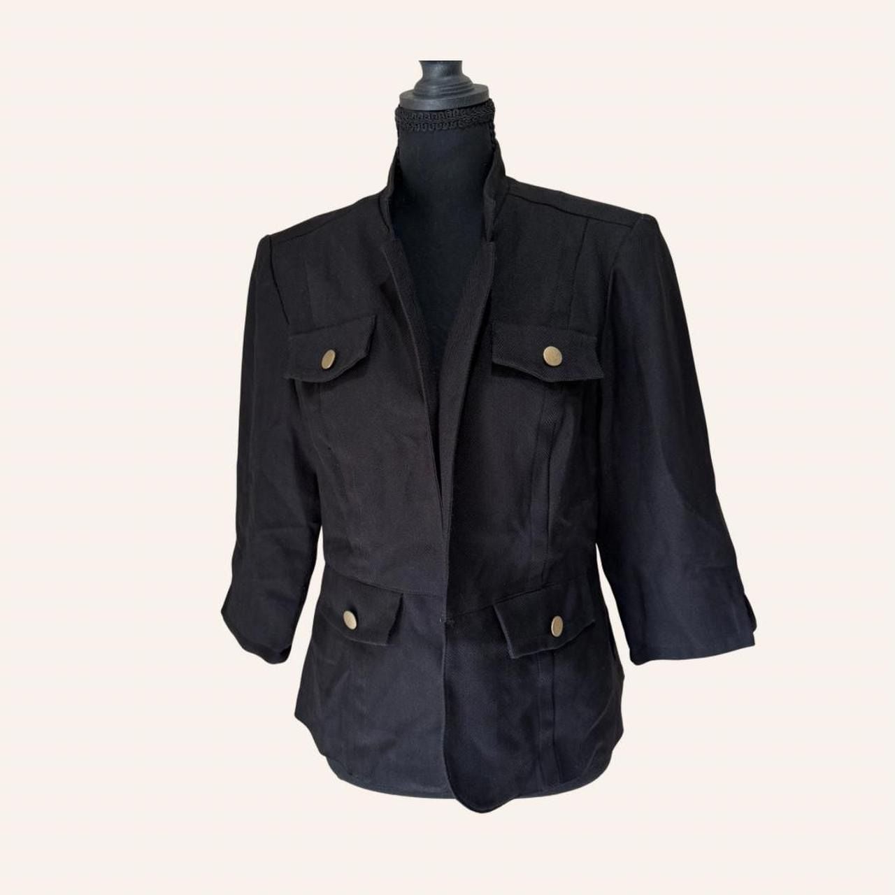 black military drummer jacket dark academia gothic size 10 2
