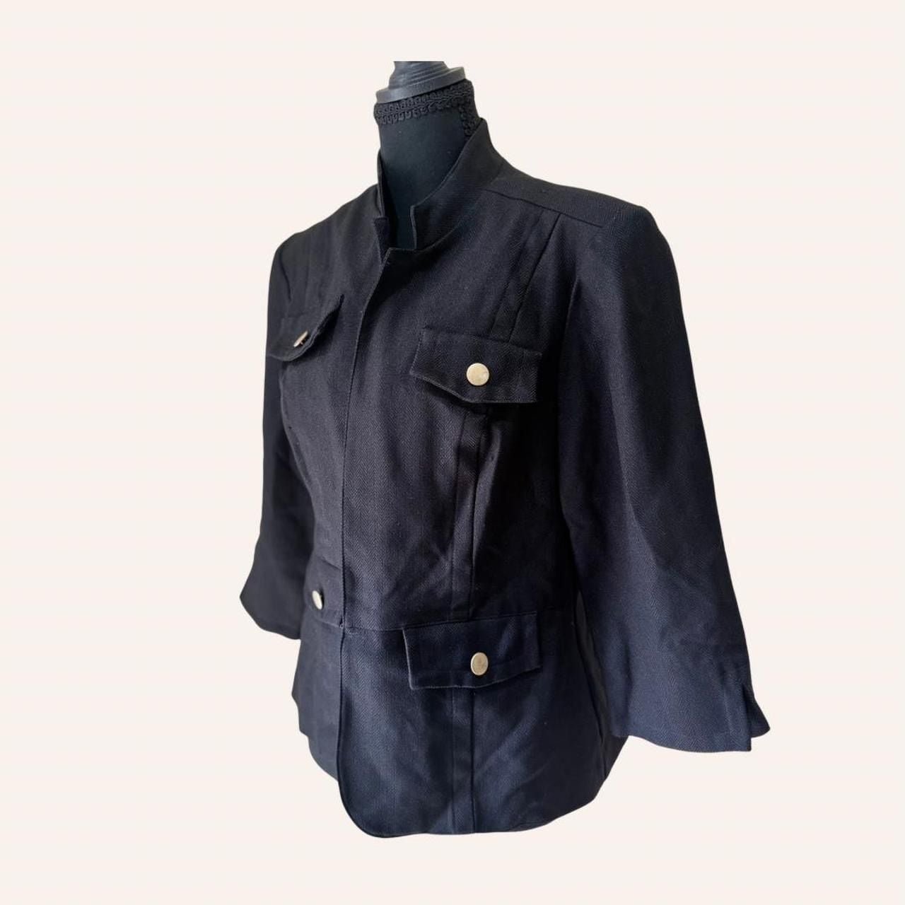 black military drummer jacket dark academia gothic size 10 4