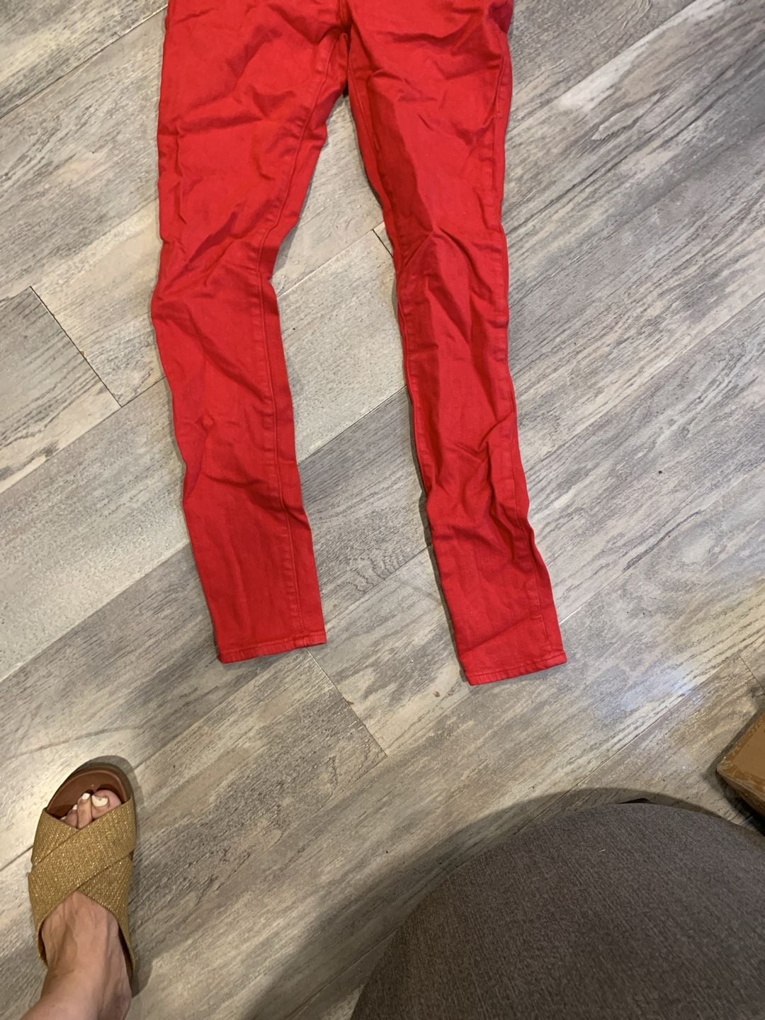 Y2k True Religion Halle Super Skinny Jeans Size 25 Red Mid Rise 7