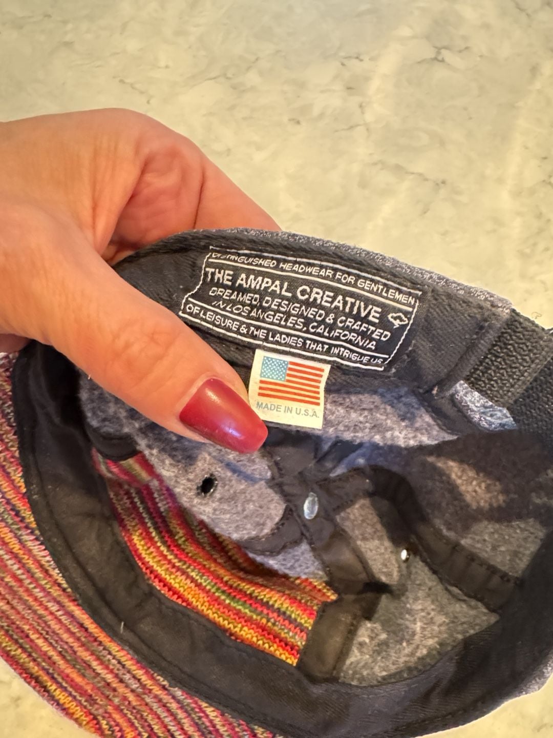 The Ampal Creative Camp Hat Multi Stripe Multicolor 3