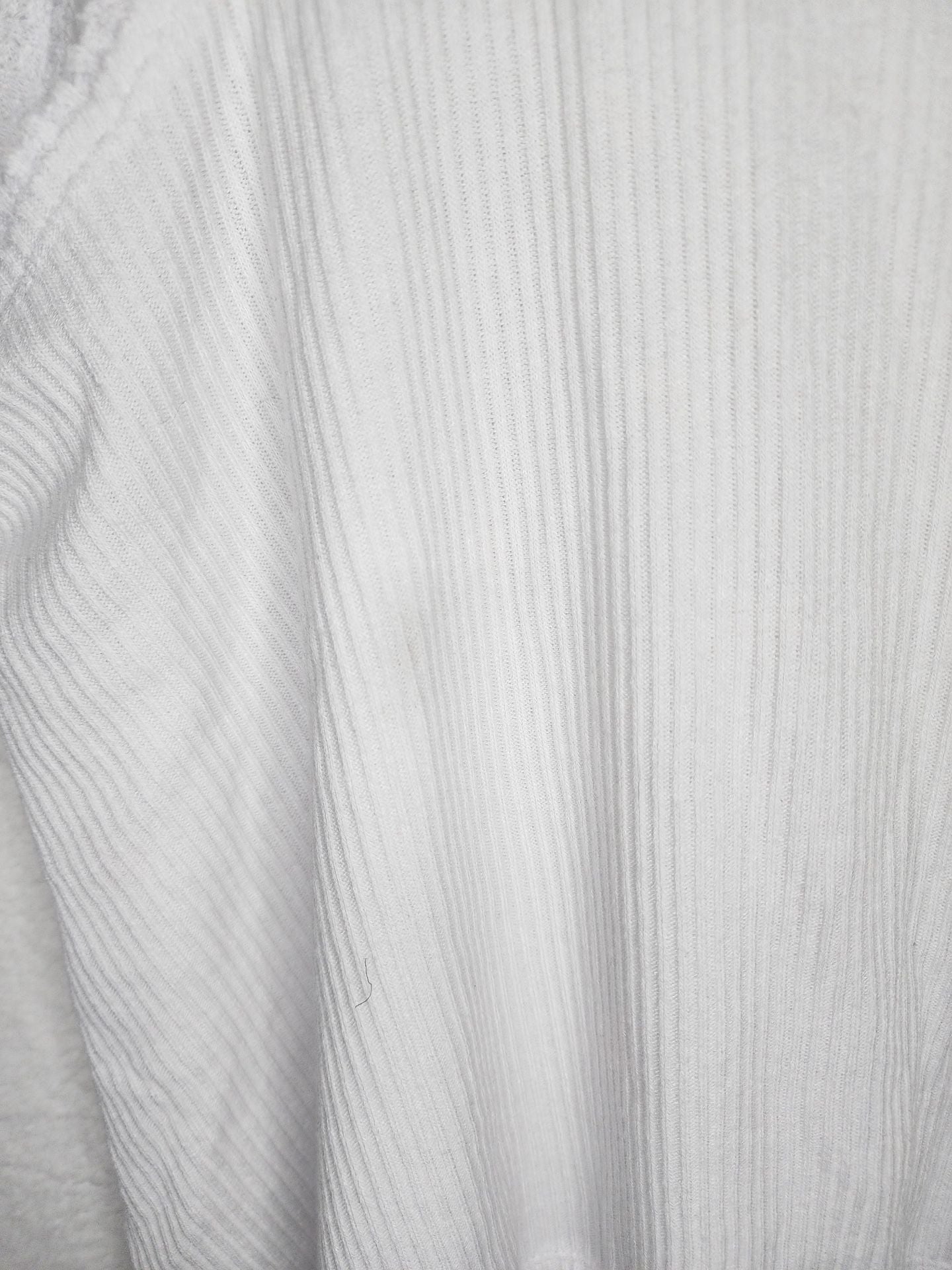 We The Free Ribbed Tank Top Size Large White Raw Edge 5