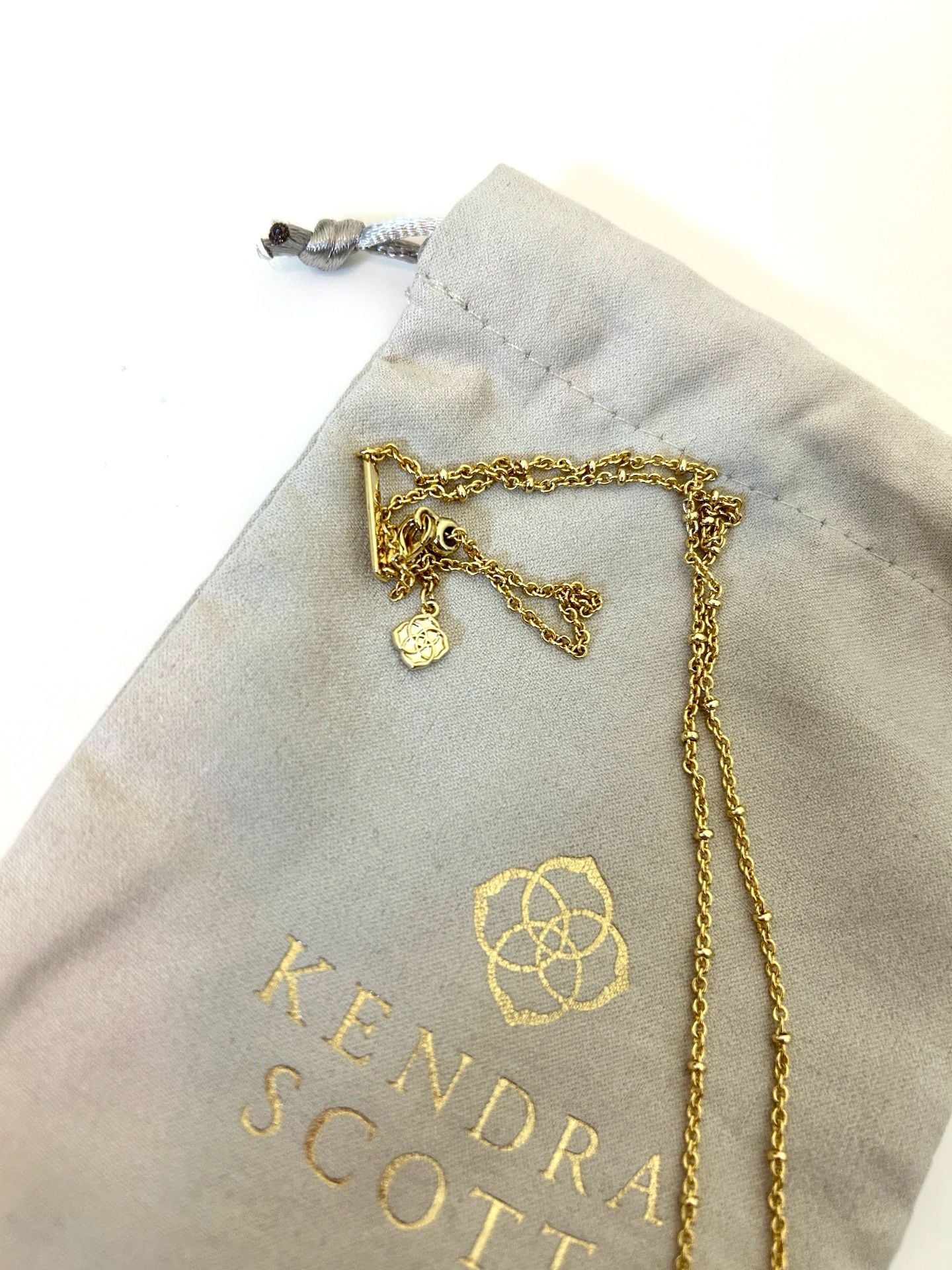 Kendra Scott Pumpkin Gold Short Pendant Necklace Orange Mother-of-Pearl 5