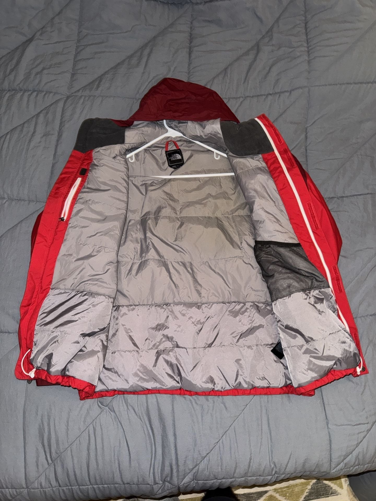The North Face HyVent Jacket XL/G Red Burgundy Hooded 8