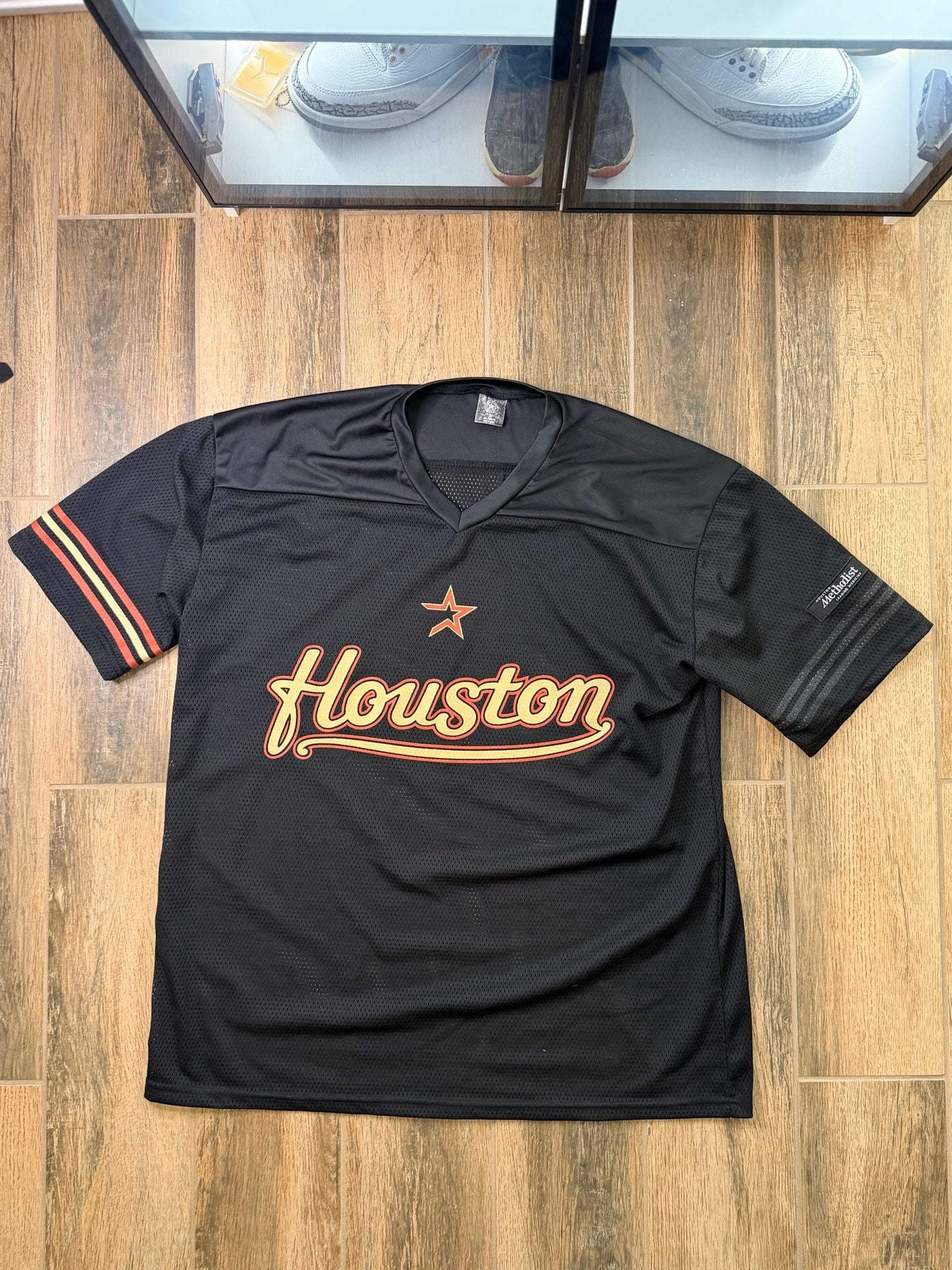 Houston Astros Yordan Alvarez Retro Football Jersey Size XL Black 2
