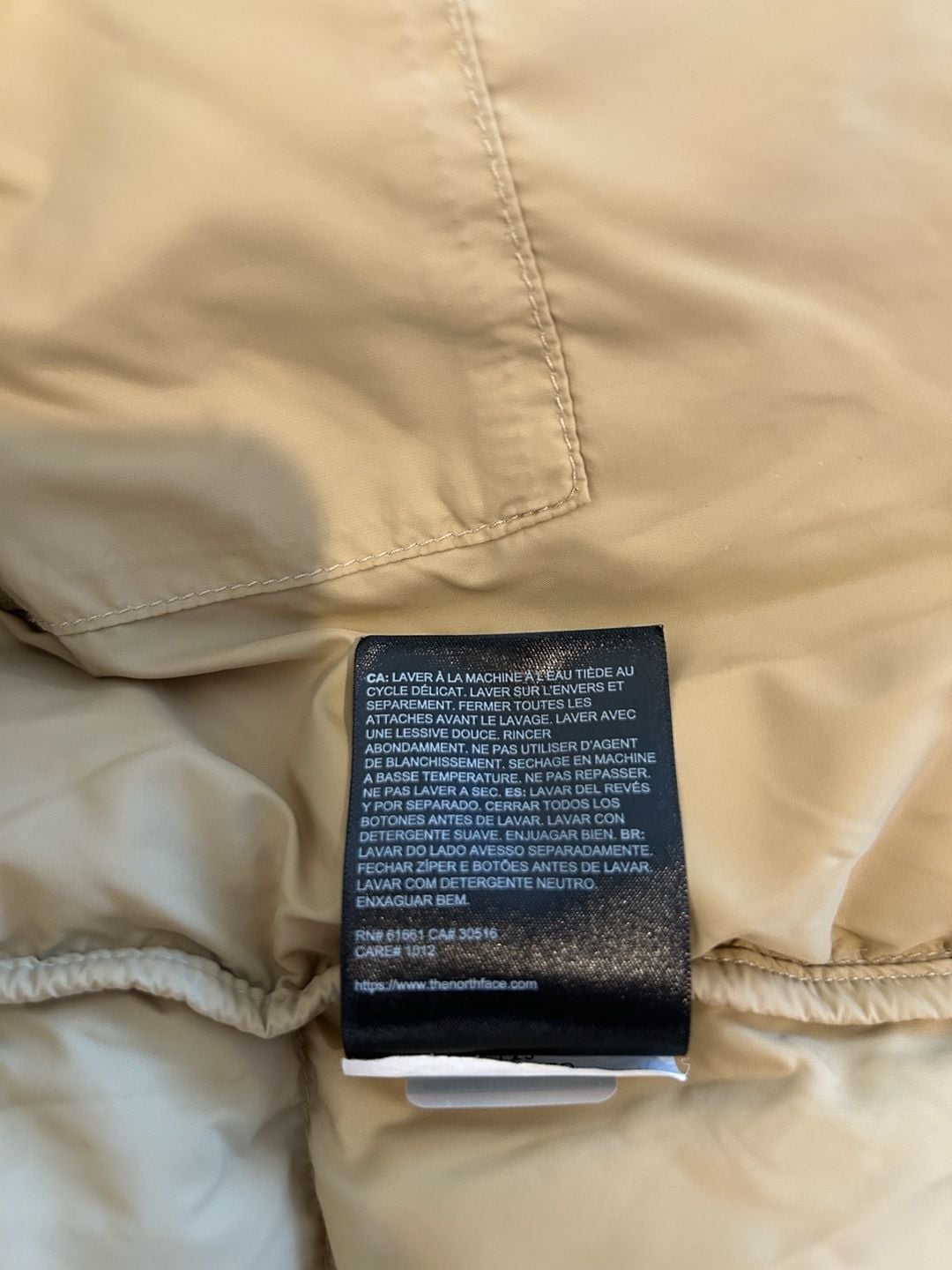 The North Face Nuptse Puffer Jacket Tan 11