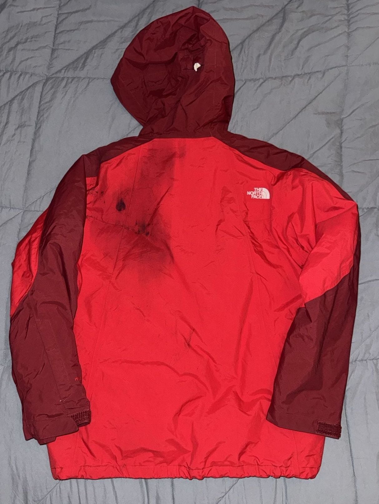The North Face HyVent Jacket XL/G Red Burgundy Hooded 9