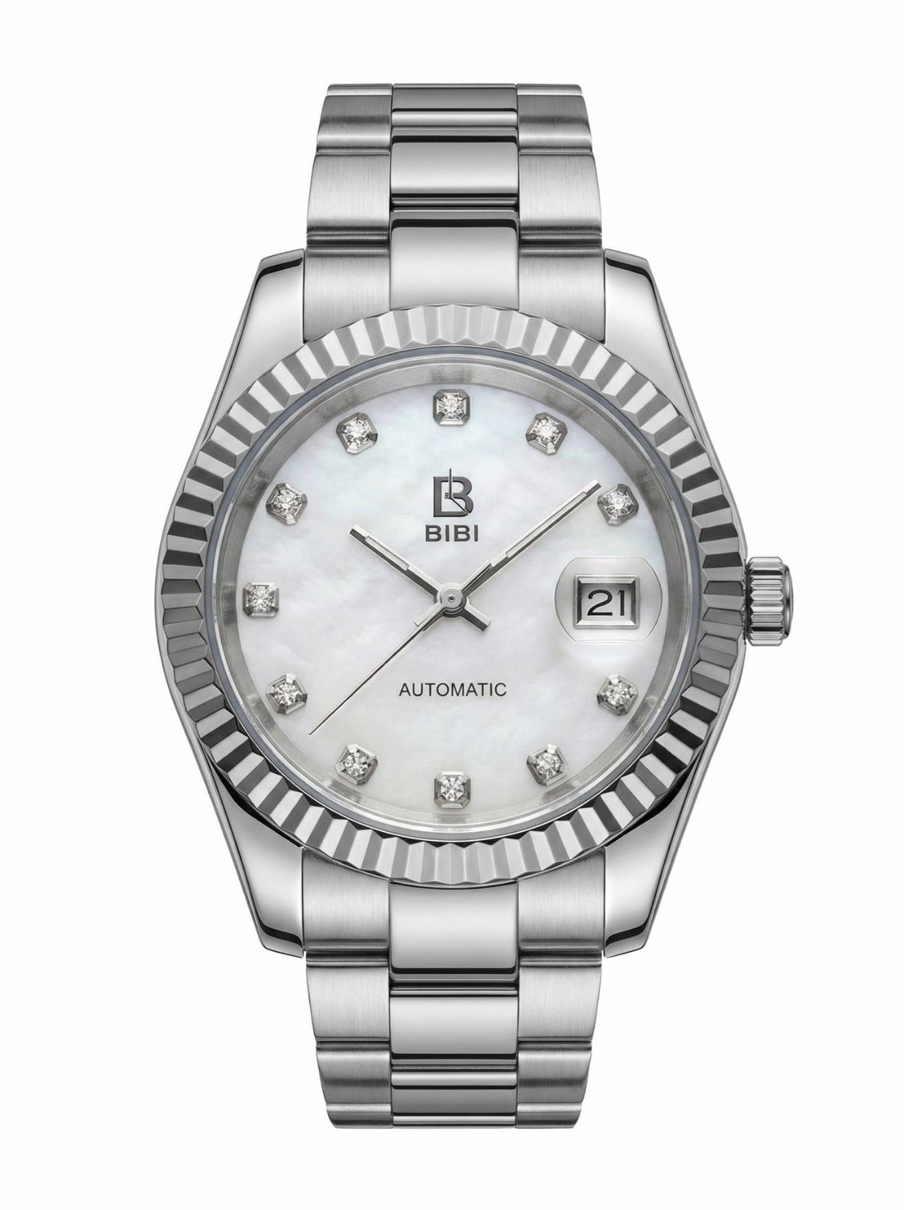Bibi Automatic Mother Of Pearl Diamond Dial Watch 2