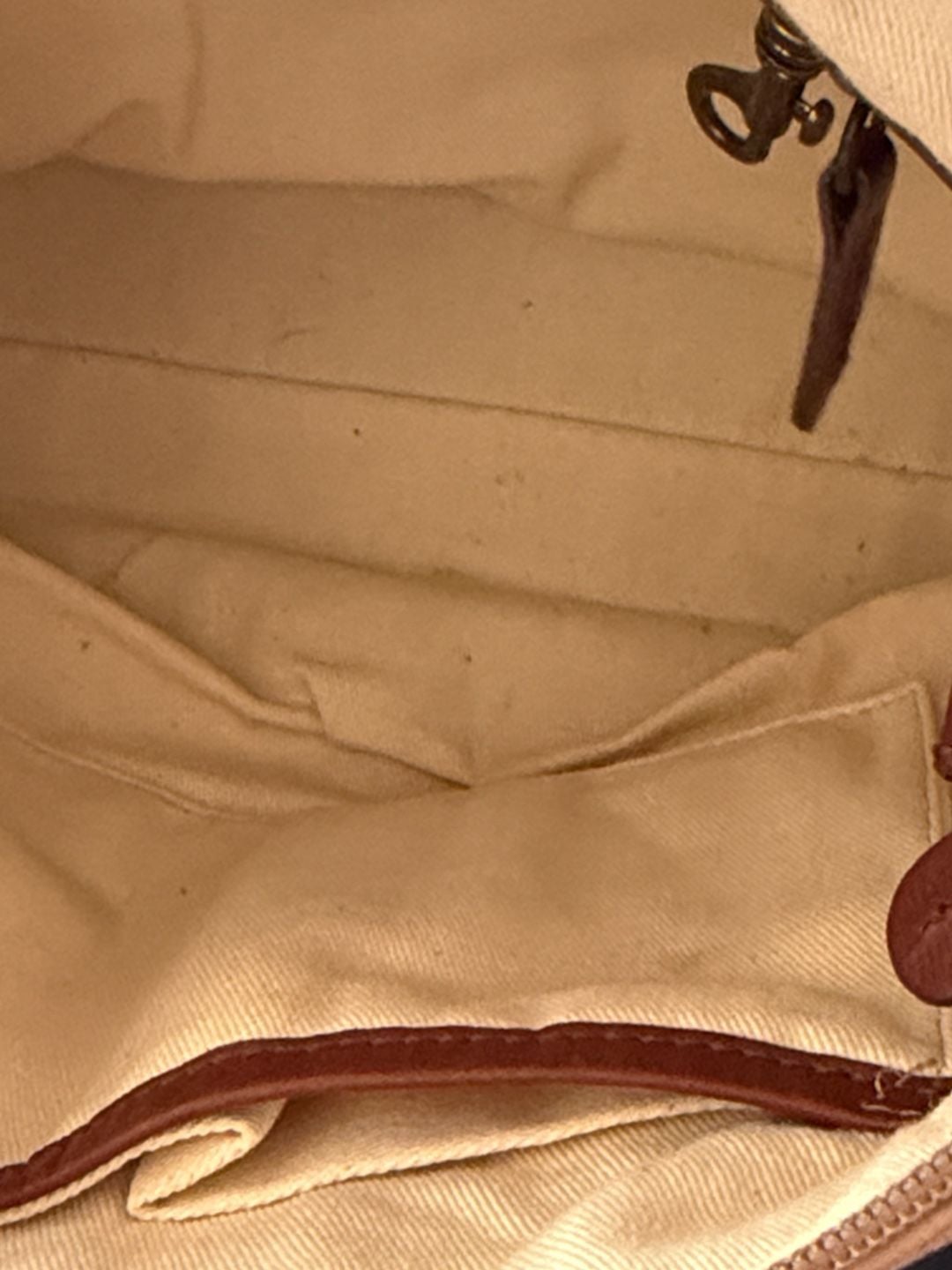 “As Is” Sundance Leather Simplicity Hobo Shoulder Bag Tan Brown 5
