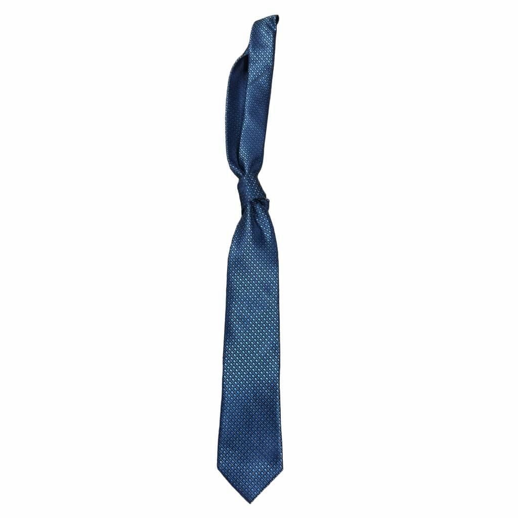 Alexander Julian Colours Blue Geometric Silk Necktie 2