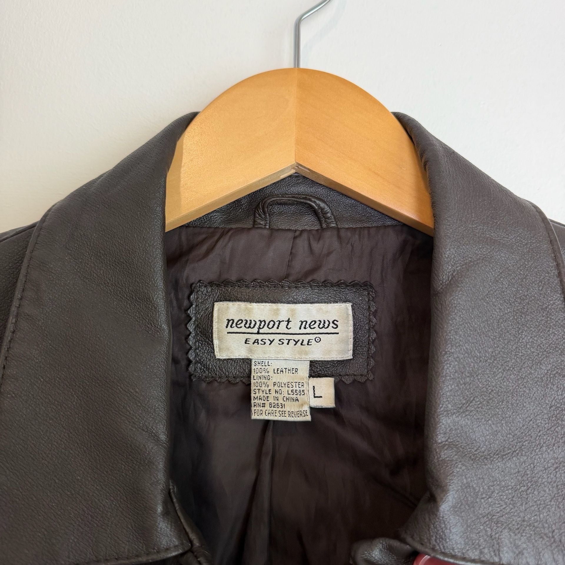 Vintage Brown Leather Cropped Jacket 6