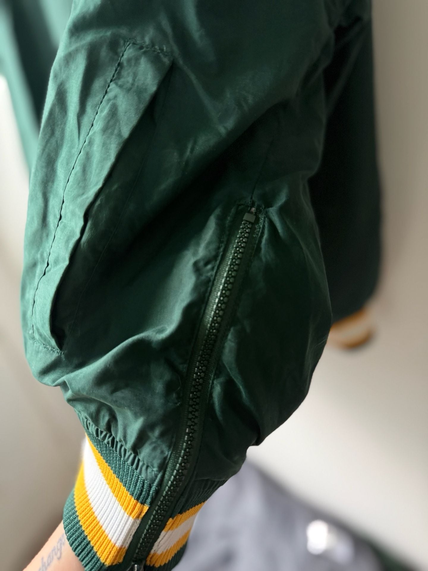 Vintage 90s Starter NFL Pro Line Green Bay Packers Windbreaker Pullover Jacket 6