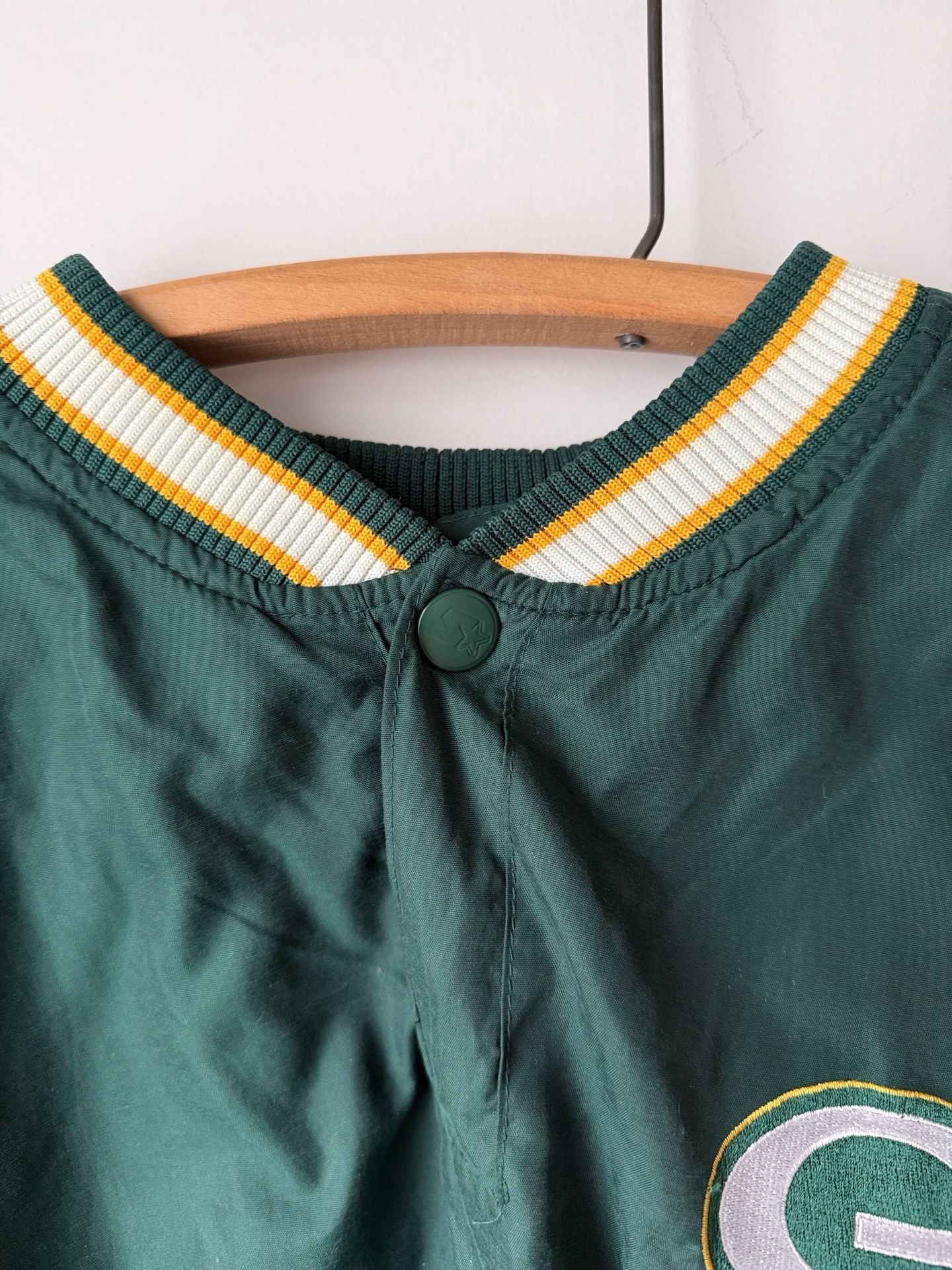 Vintage 90s Starter NFL Pro Line Green Bay Packers Windbreaker Pullover Jacket 7