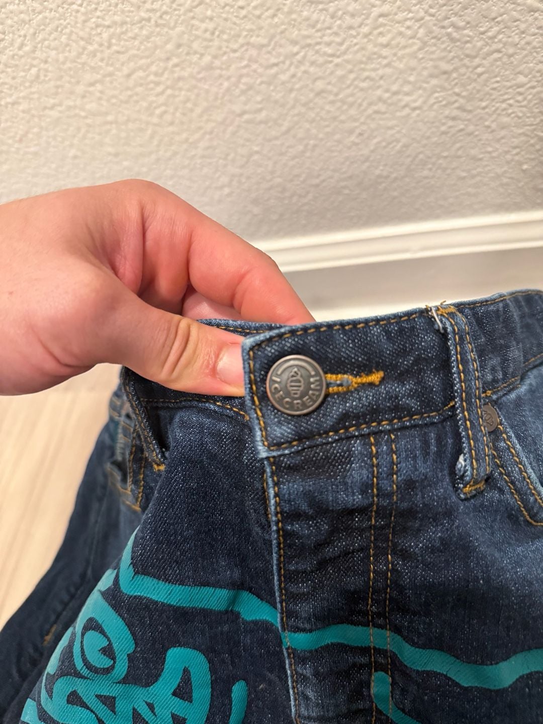 Billionaire Boys Club Icecream Running Dog Jeans Size 32 Dark Wash Skinny Jeans  8