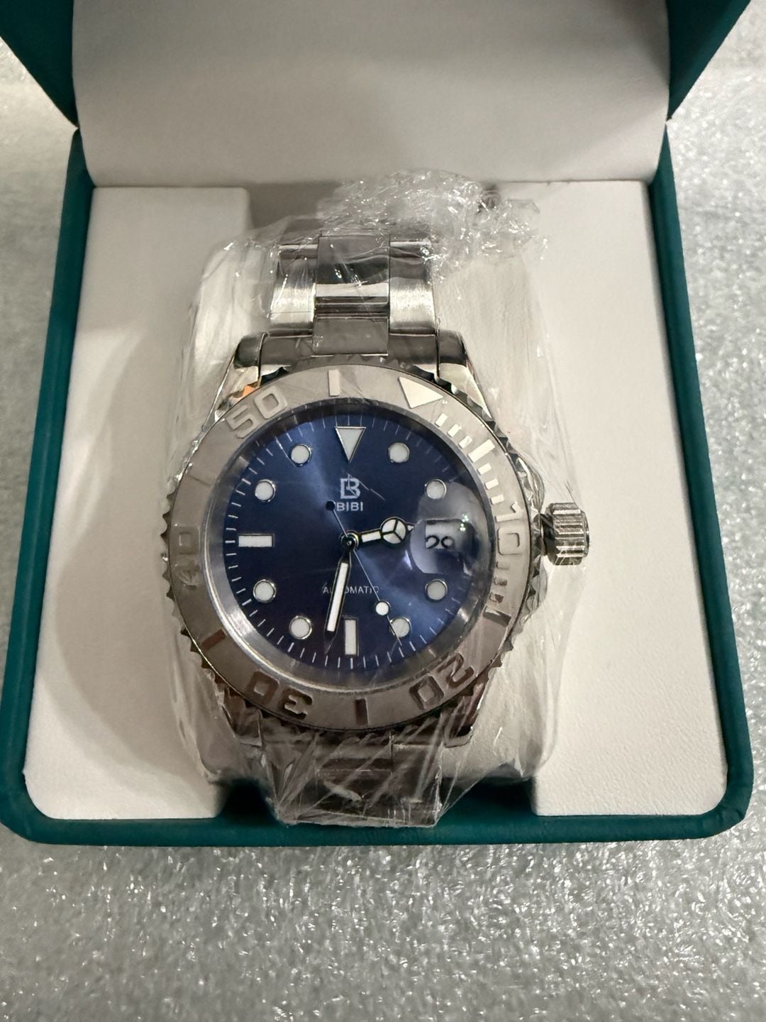 Bibi Automatic Blue Dial Stainless Steel Watch 3