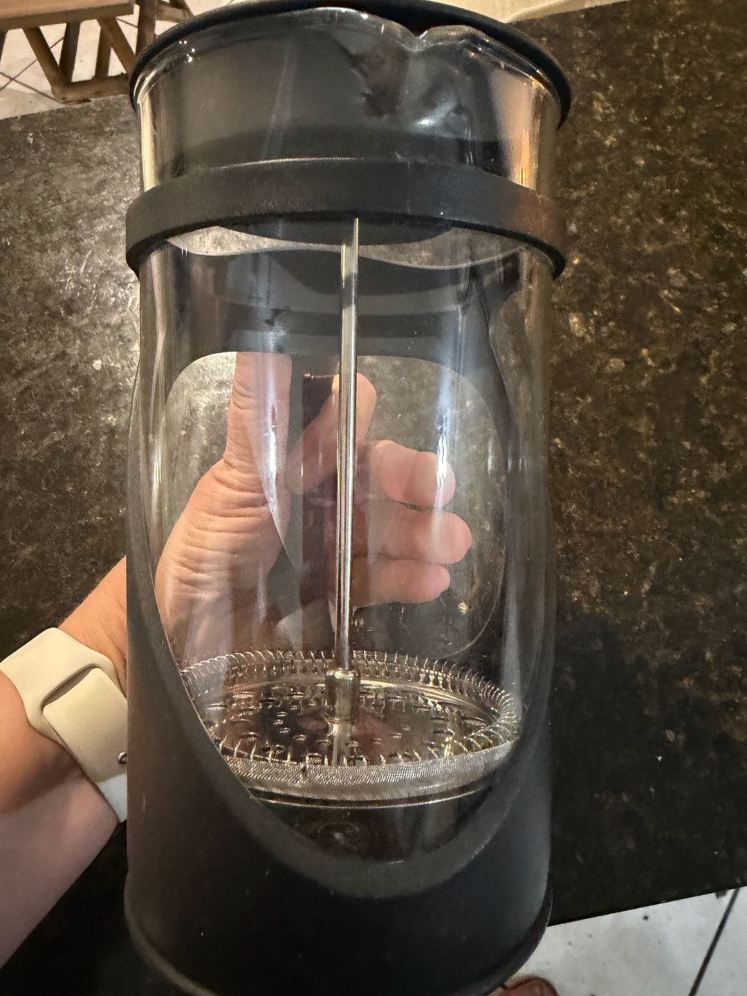 Bodum Glass and Black Metal French Press Coffee Maker 1