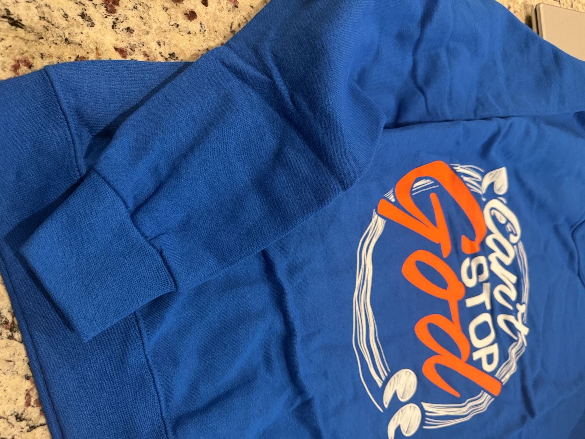 Can't Stop God Graphic Sweatshirt Blue 6