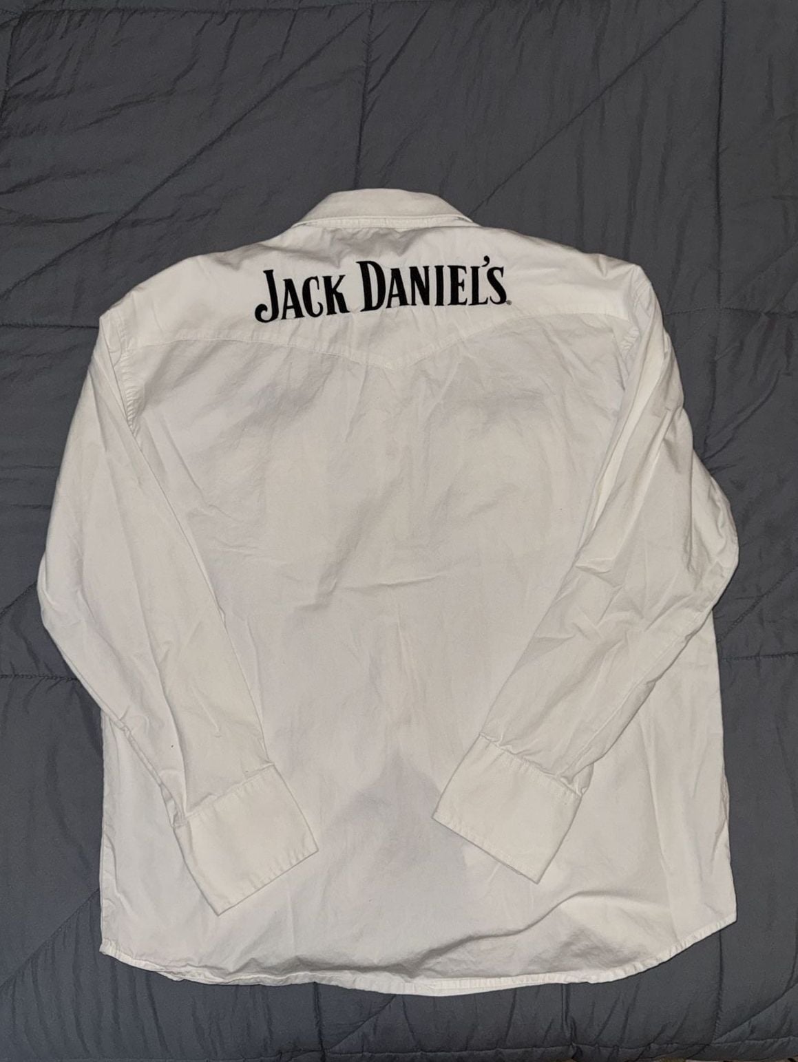 Wrangler Jack Daniel's Long Sleeve Button Down Shirt White 9