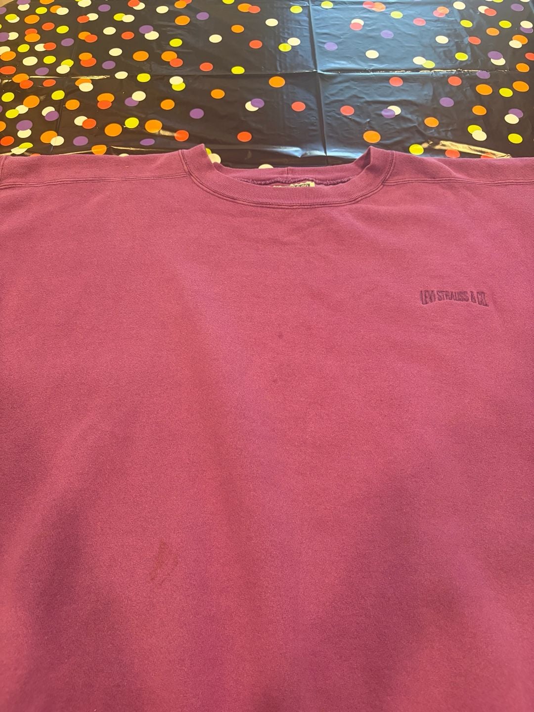 Levi Strauss & Co. Vintage Sweatshirt Size XL Purple Short Sleeve 3