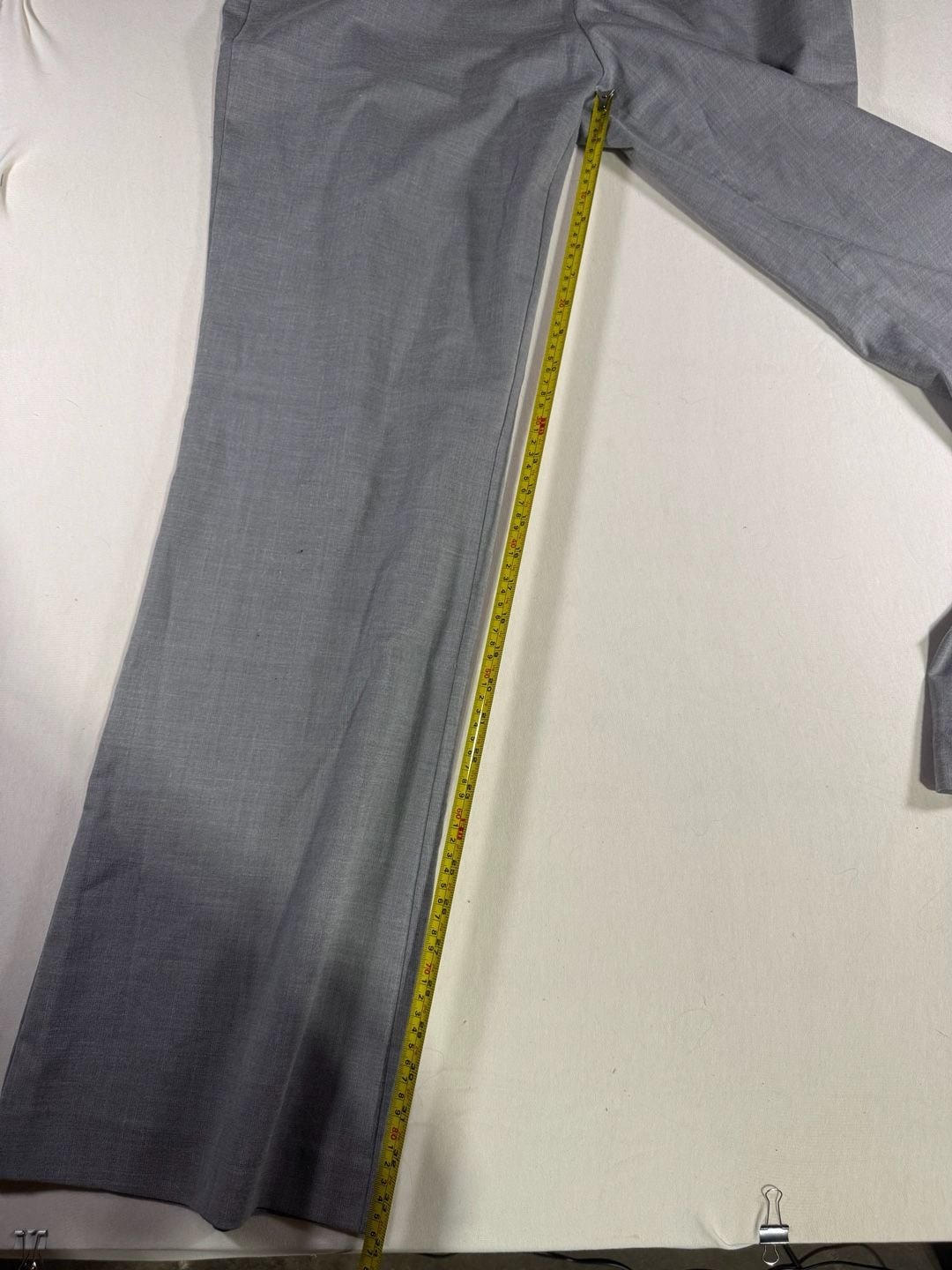 New York & Company Pants Size 16 Tall Gray Stretch Flare Dress 7