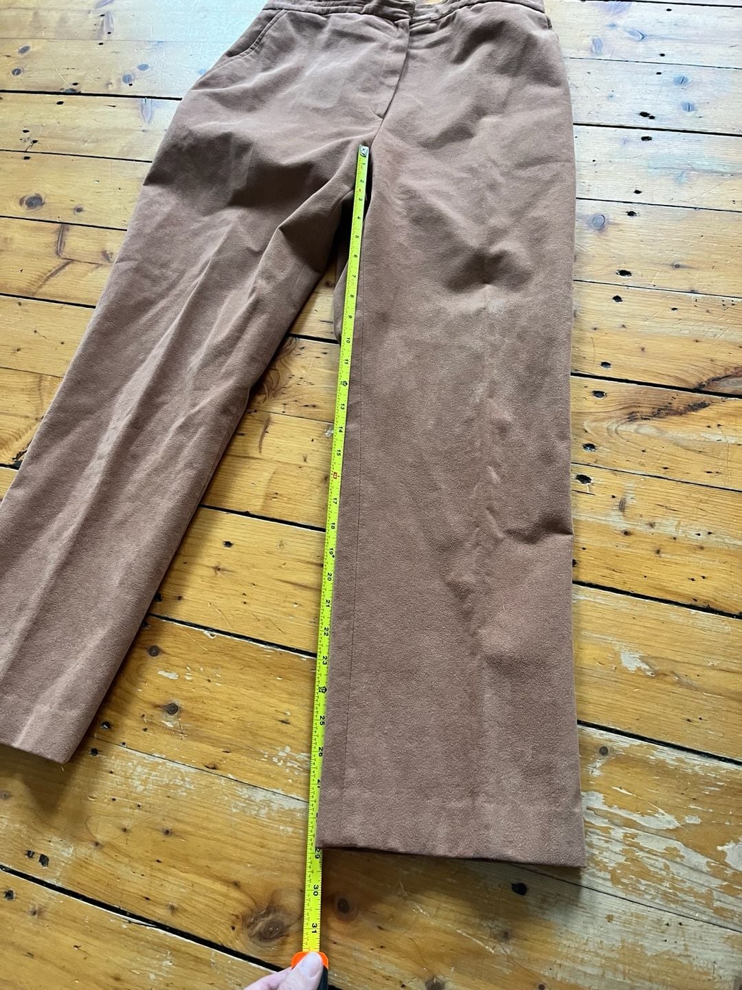 Samuel Robert Ultrasuede Pant Suit Set Size 10 Camel Brown Vintage 70s Old Money 9