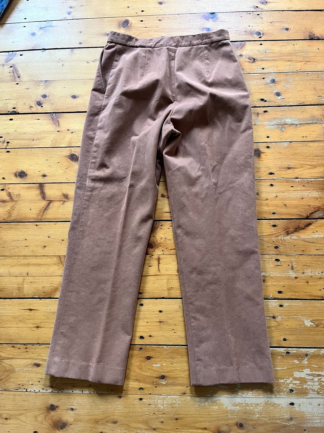 Samuel Robert Ultrasuede Pant Suit Set Size 10 Camel Brown Vintage 70s Old Money 11