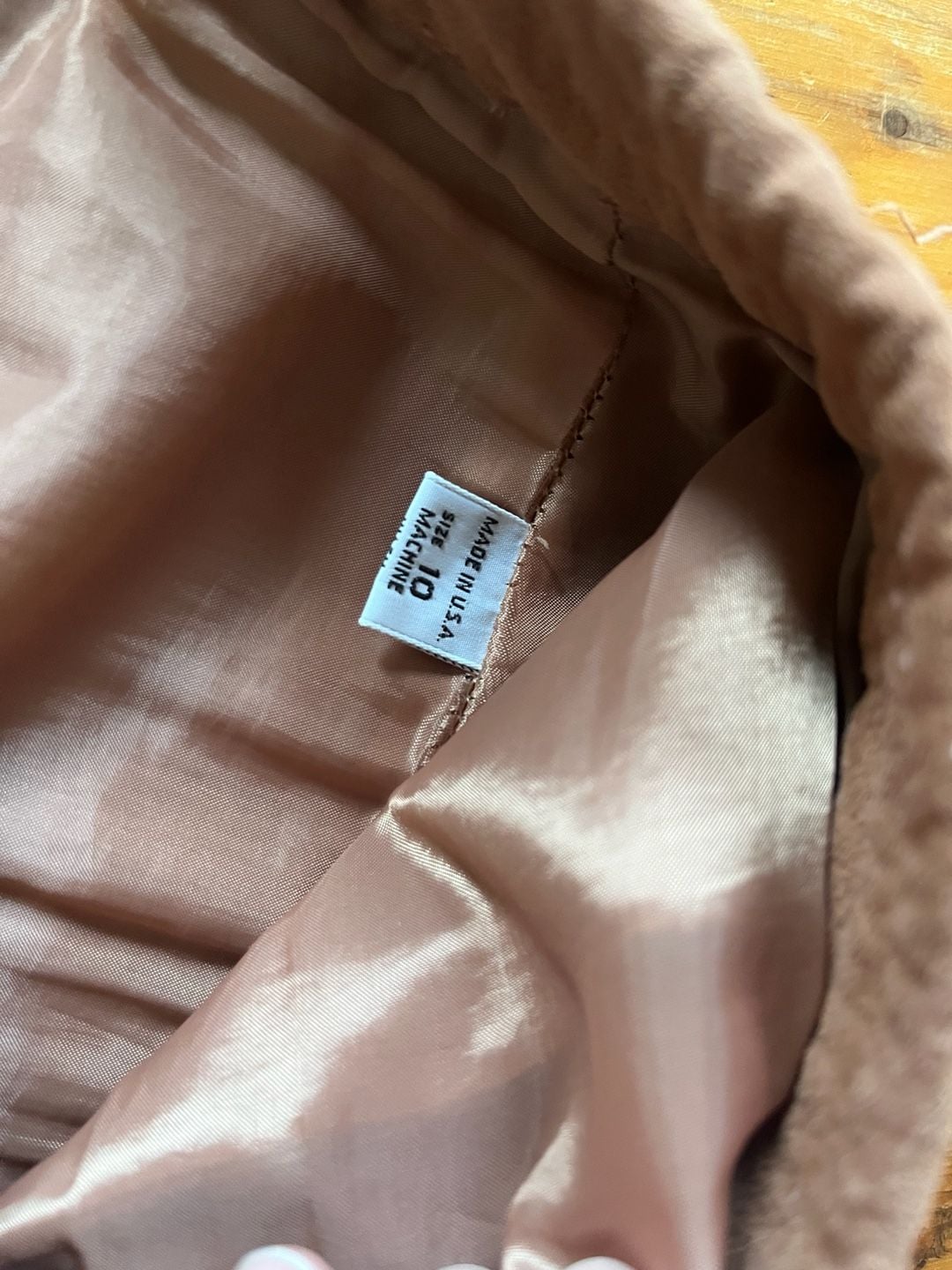 Samuel Robert Ultrasuede Pant Suit Set Size 10 Camel Brown Vintage 70s Old Money 12
