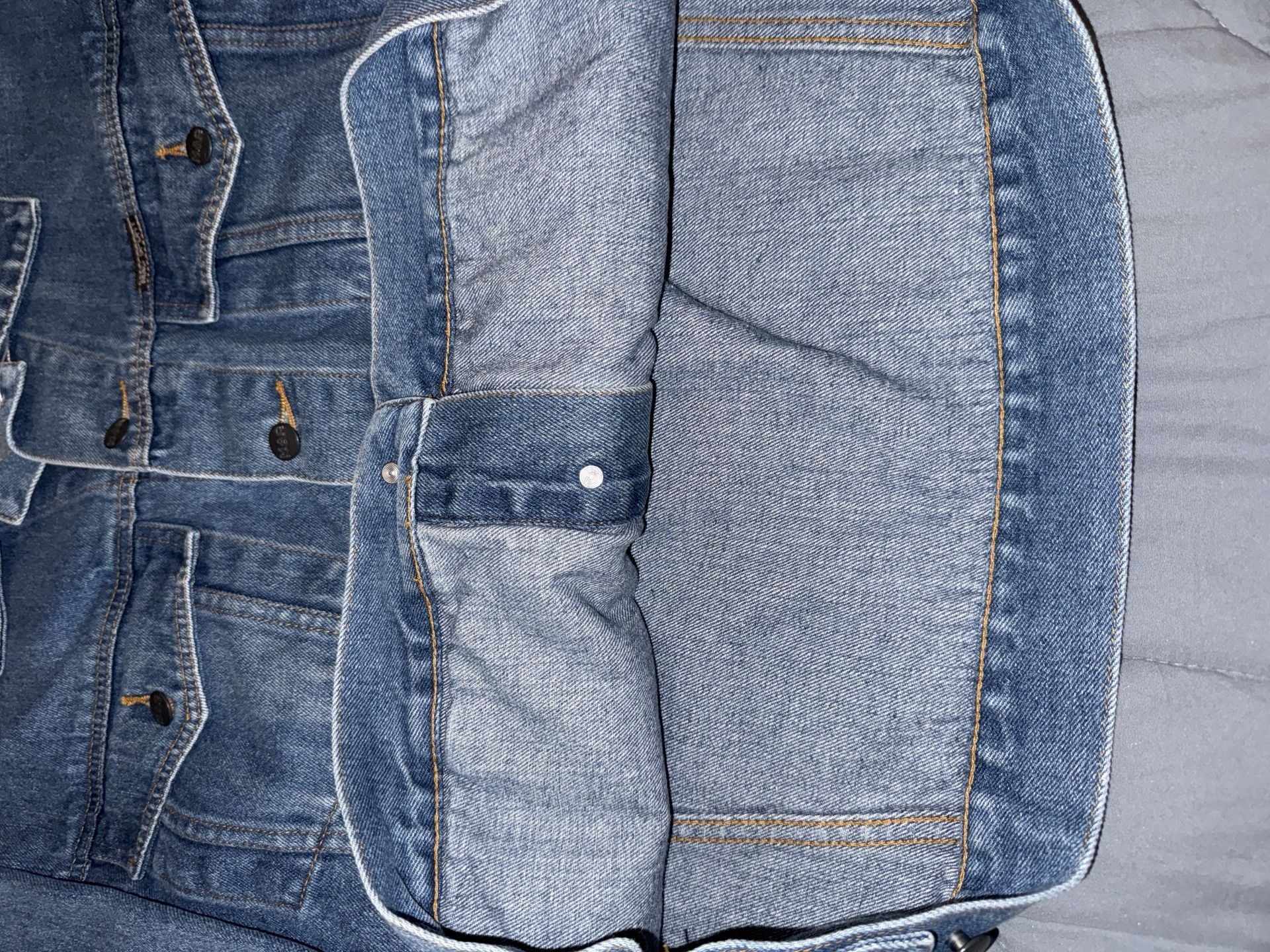 Mac Sport Denim Jacket Size L Blue Cotton Vintage Trucker 4