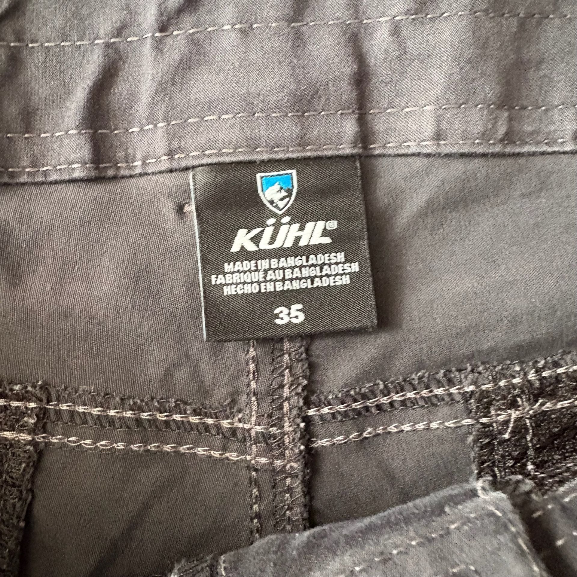 Kuhl Cargo Shorts Size 35 Gray Hiking Outdoor 4