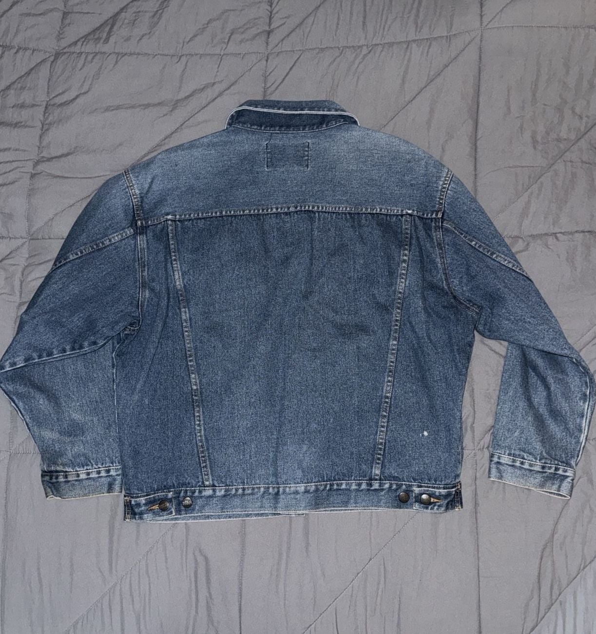 Mac Sport Denim Jacket Size L Blue Cotton Vintage Trucker 7