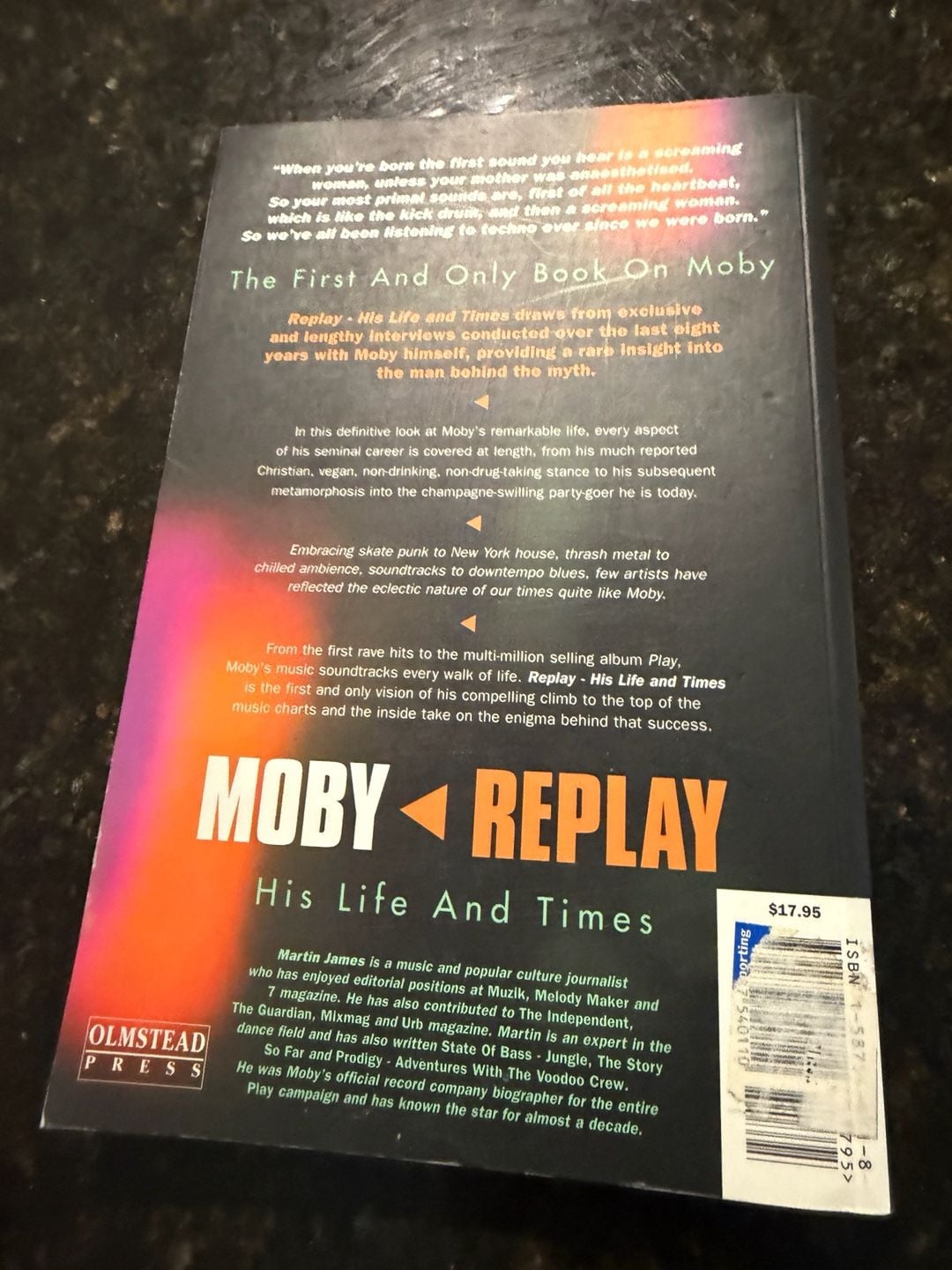 Moby Replay His Life And Times Book By Martin James 2