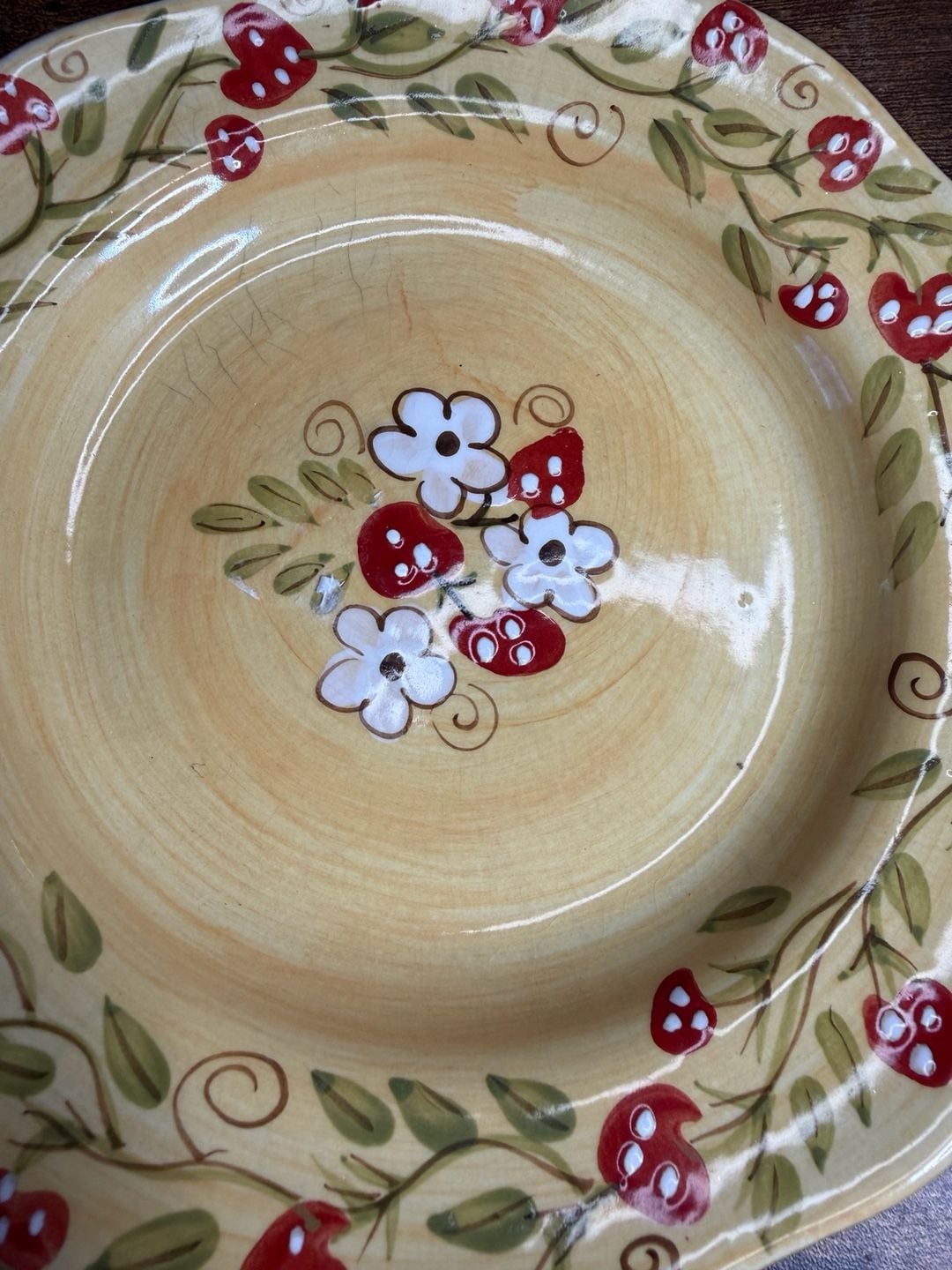 Hausenware Jill Craig Strawberry Floral Salad Plates Set of 2 2