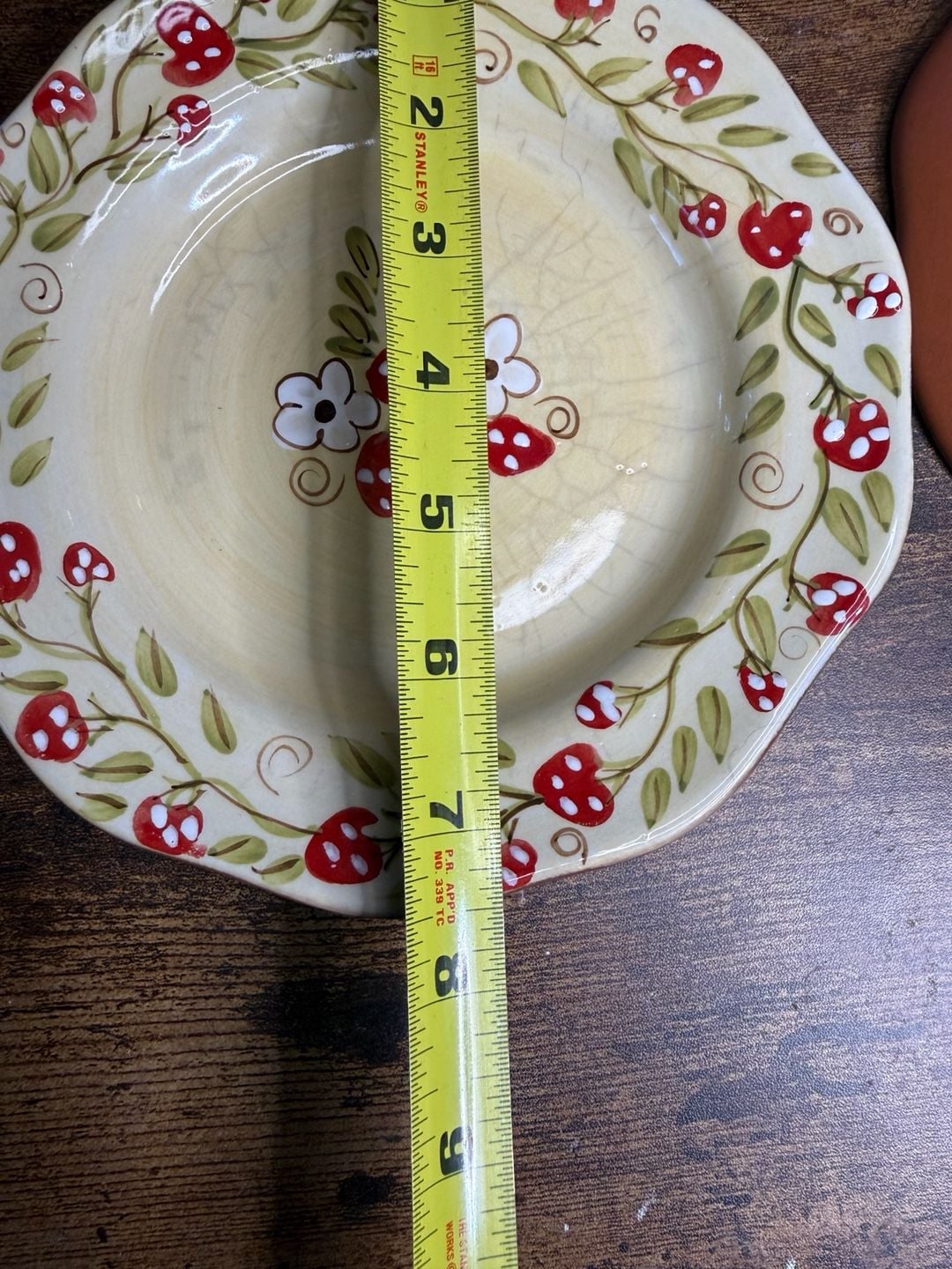 Hausenware Jill Craig Strawberry Floral Salad Plates Set of 2 6