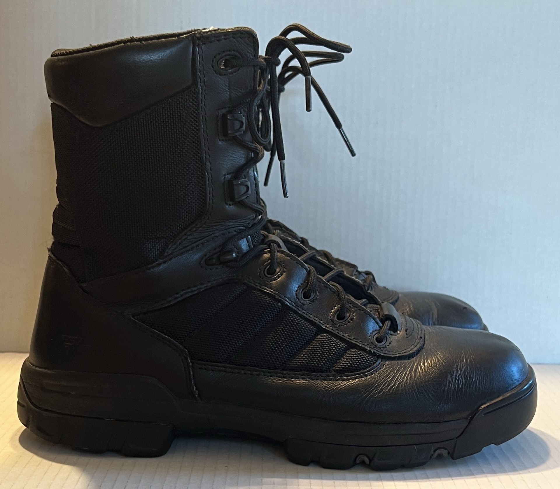 Bates Tactical Boots Size 11 Black Leather Side Zip 2